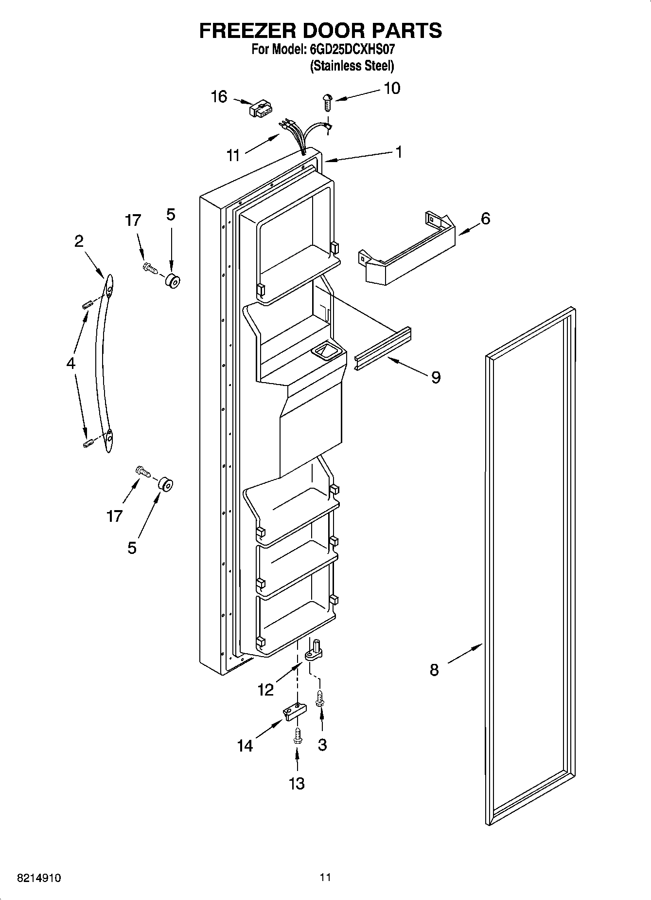 07 - FREEZER DOOR PARTS