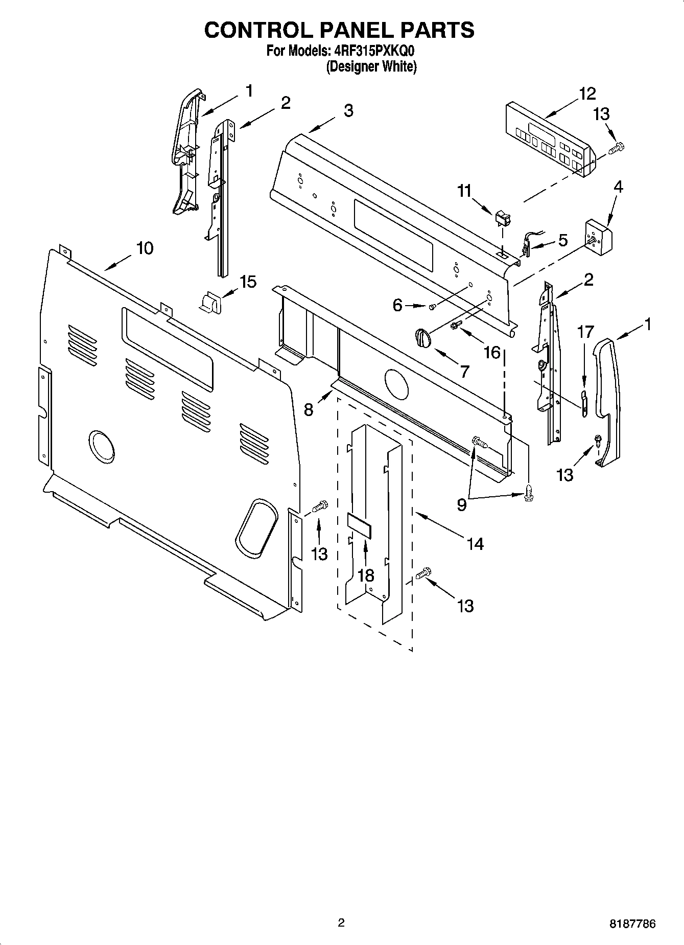02 - CONTROL PANEL PARTS
