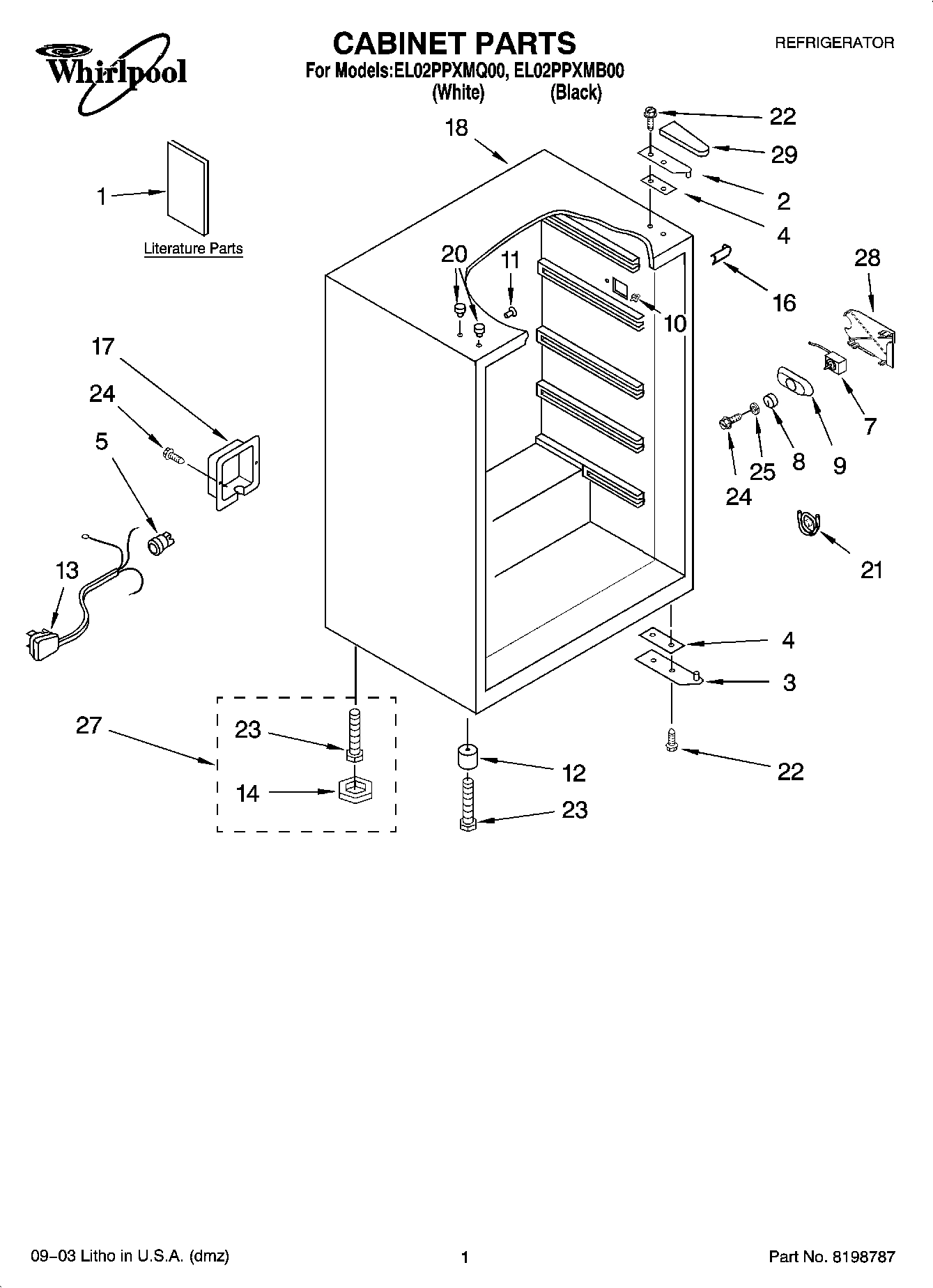 01 - CABINET PARTS