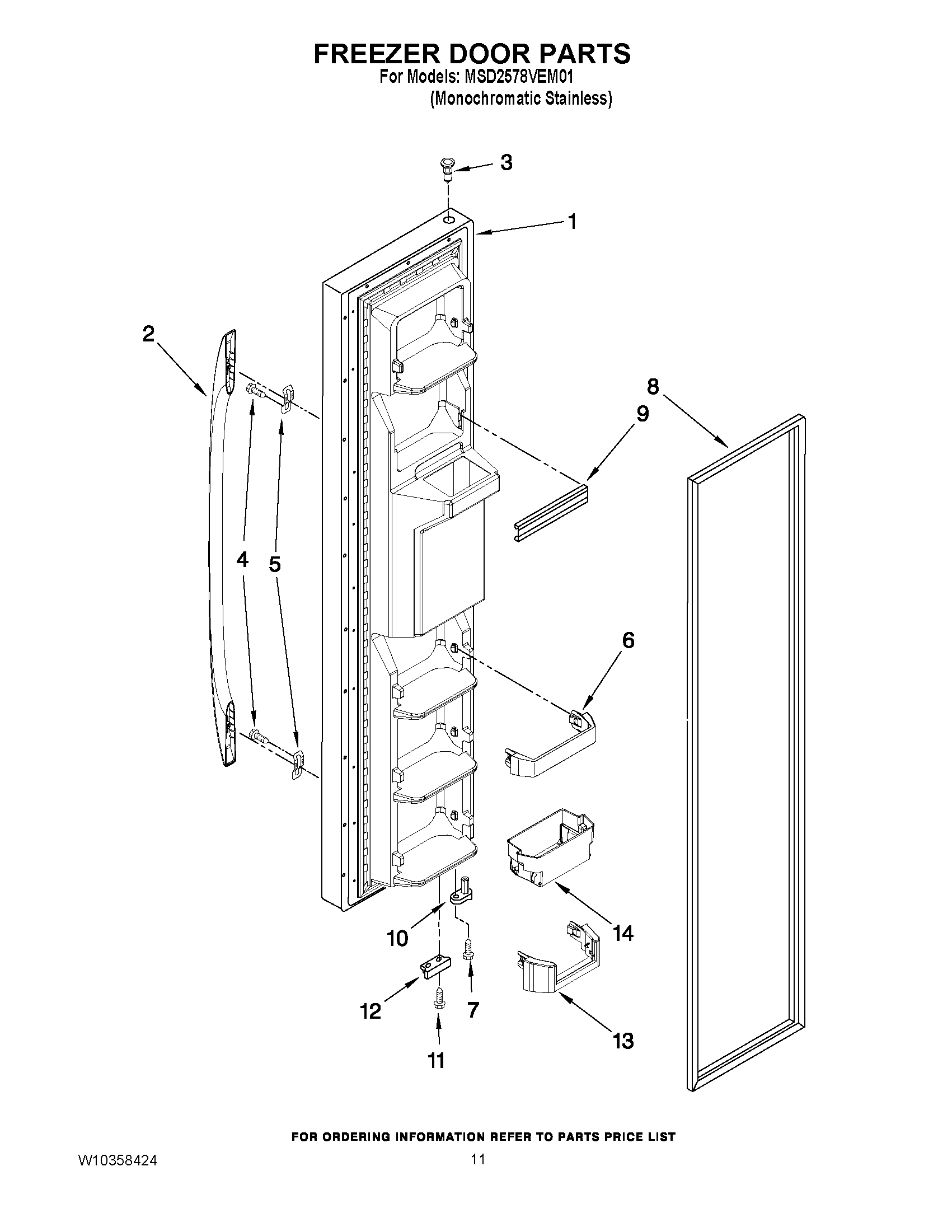 07 - FREEZER DOOR PARTS