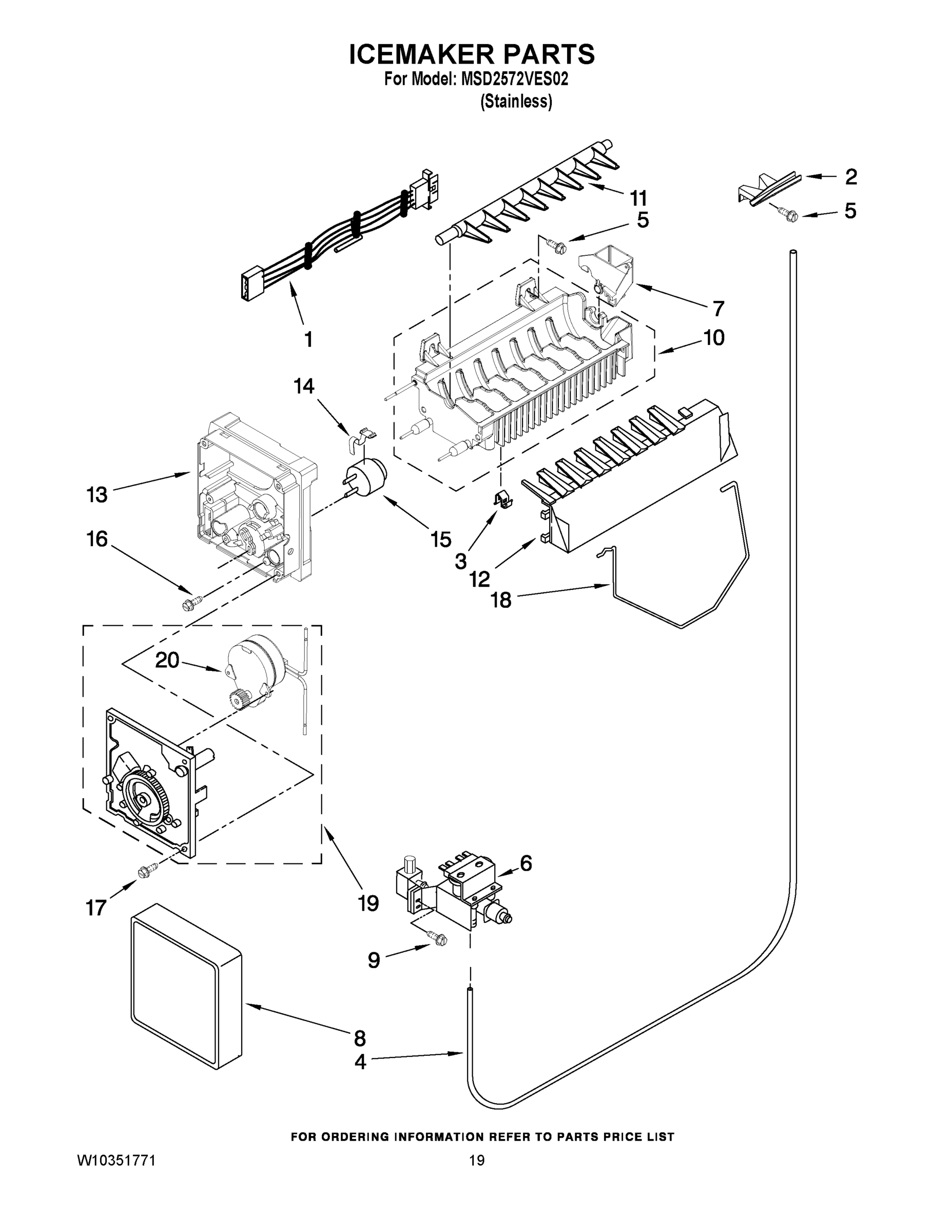 12 - ICEMAKER PARTS