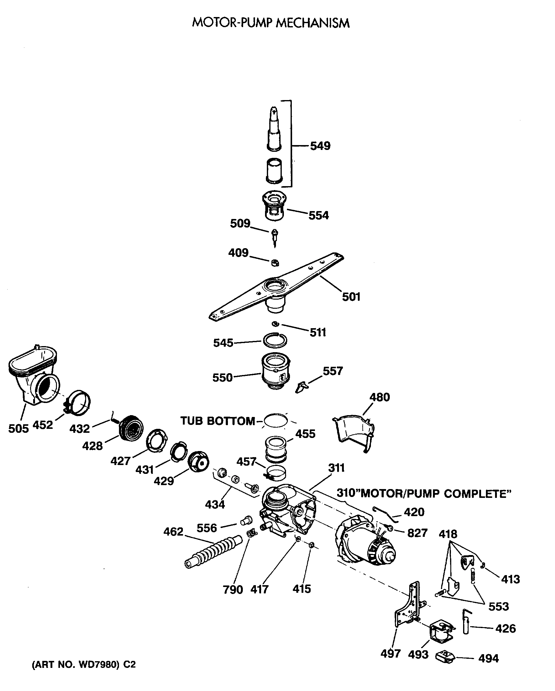 MOTOR-PUMP MECHANISM