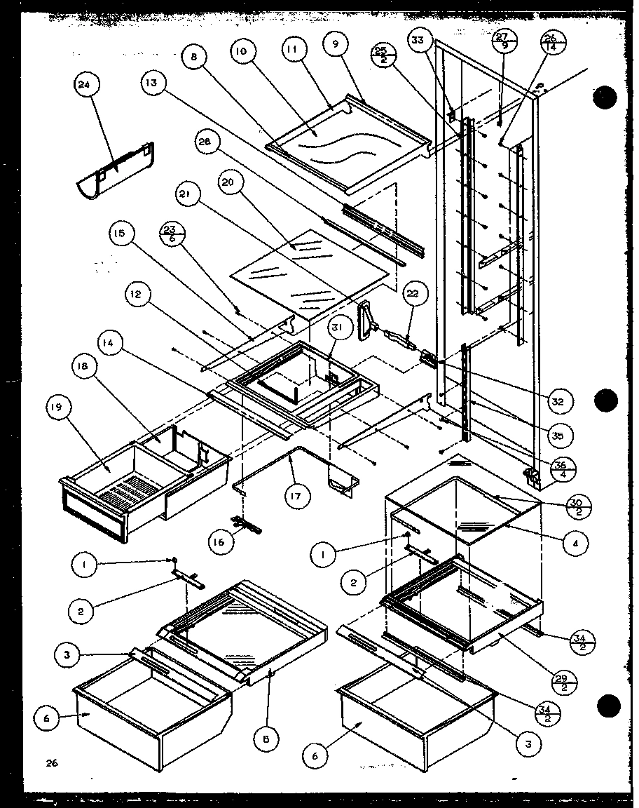 16 - REF SHELVING AND DRAWERS
