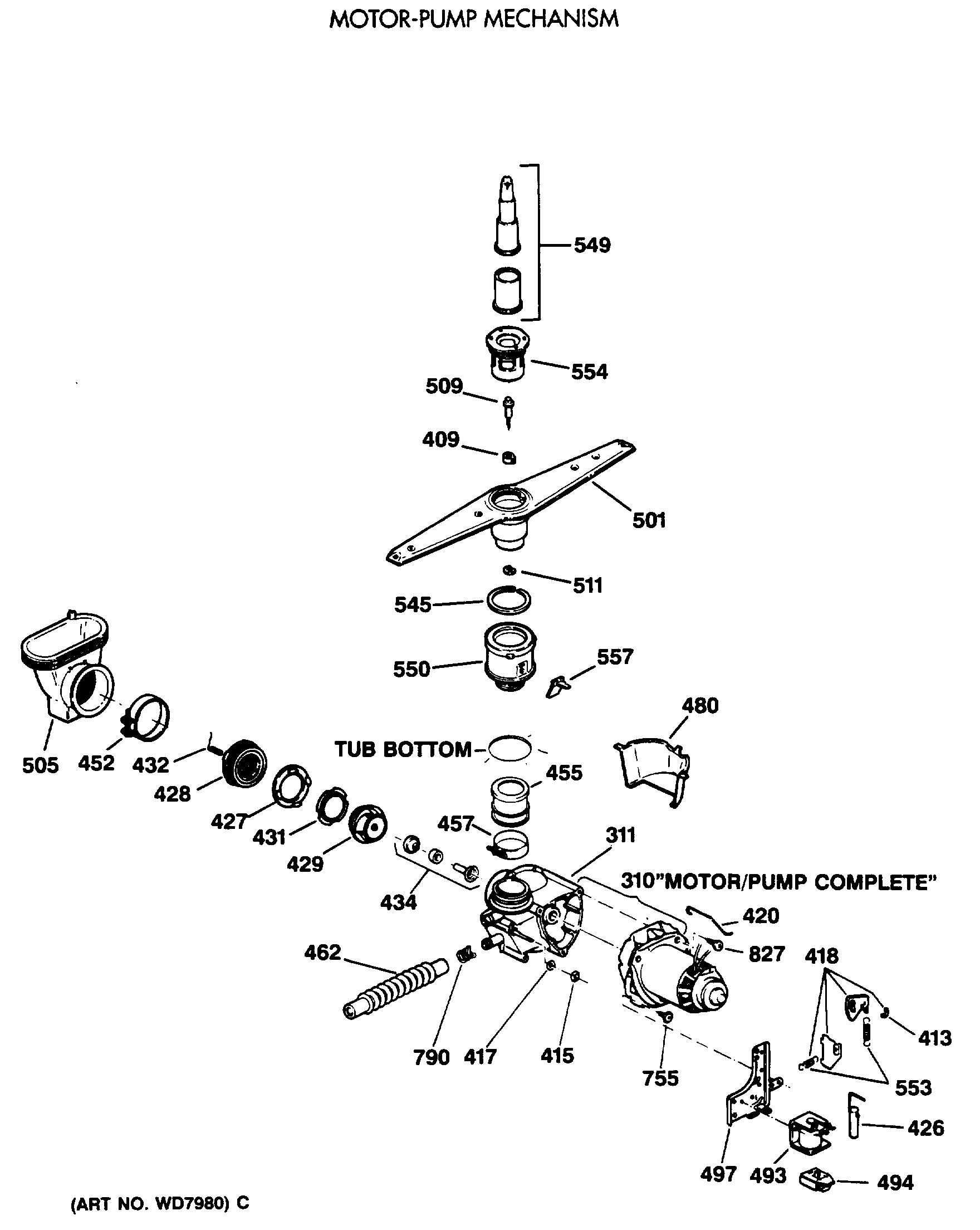 MOTOR-PUMP MECHANISM