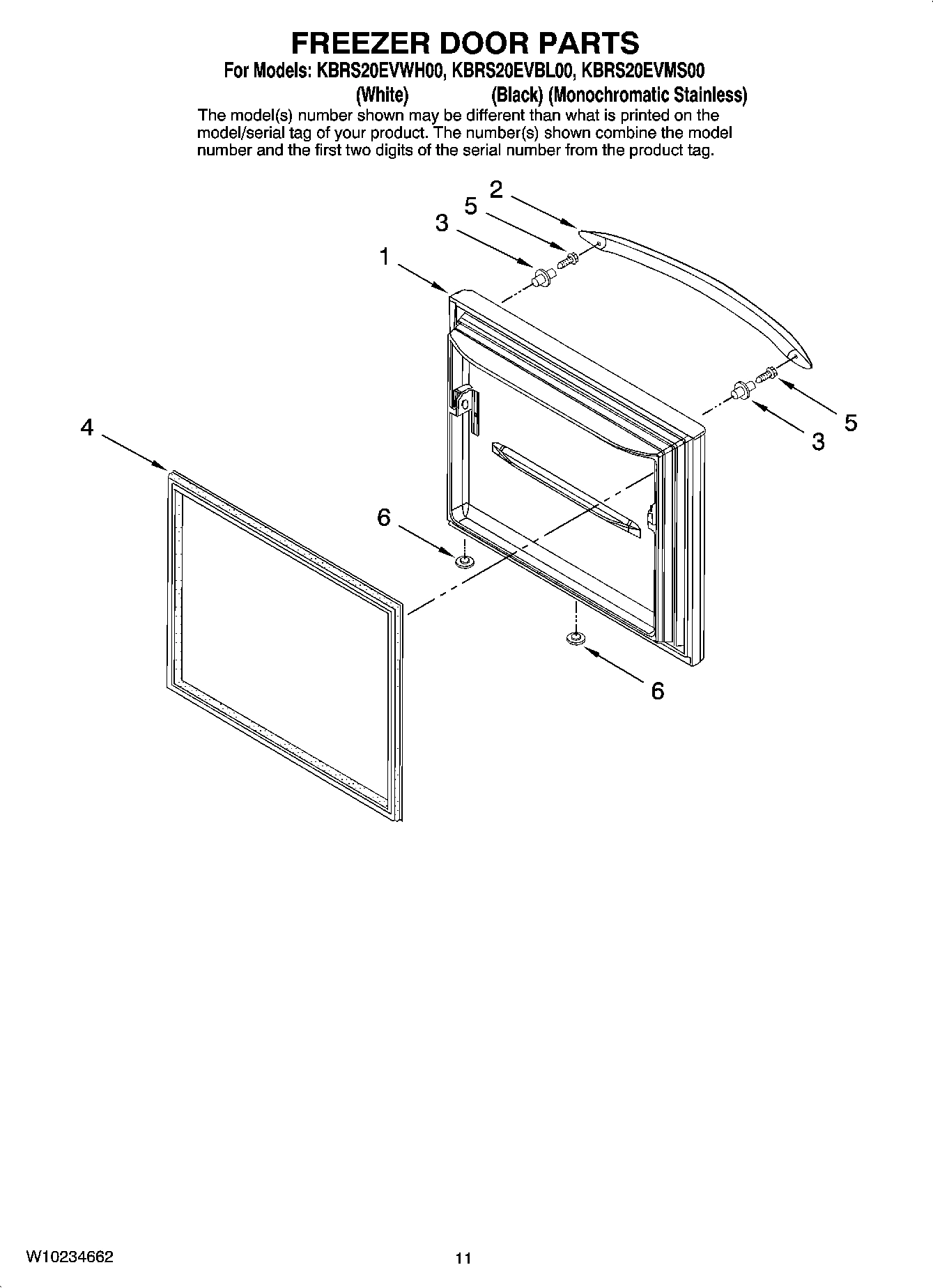 06 - FREEZER DOOR PARTS