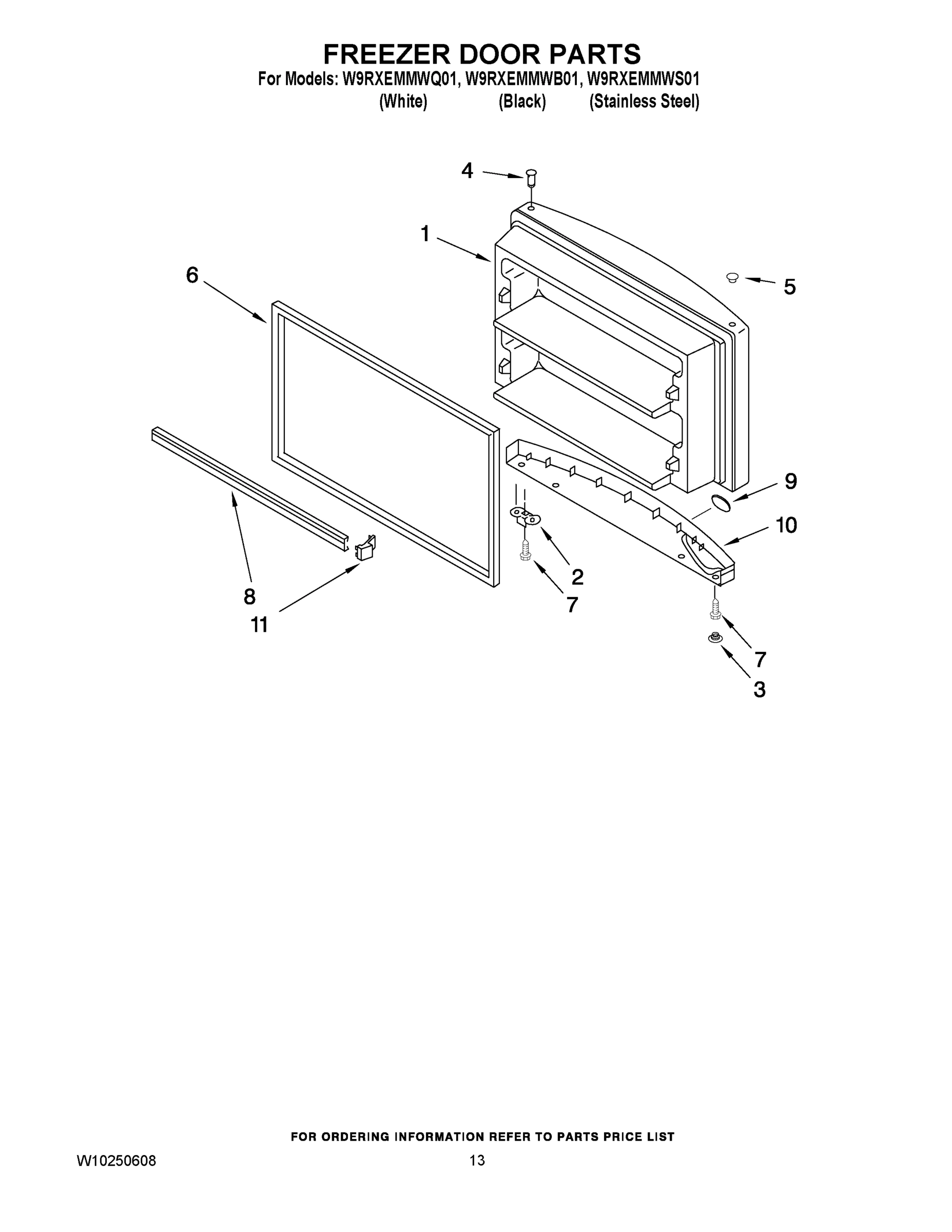 07 - FREEZER DOOR PARTS