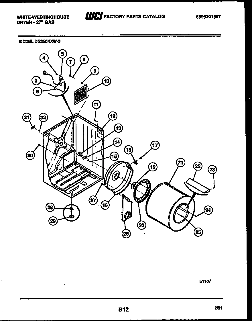 02 - CABINET AND COMPONENT PARTS