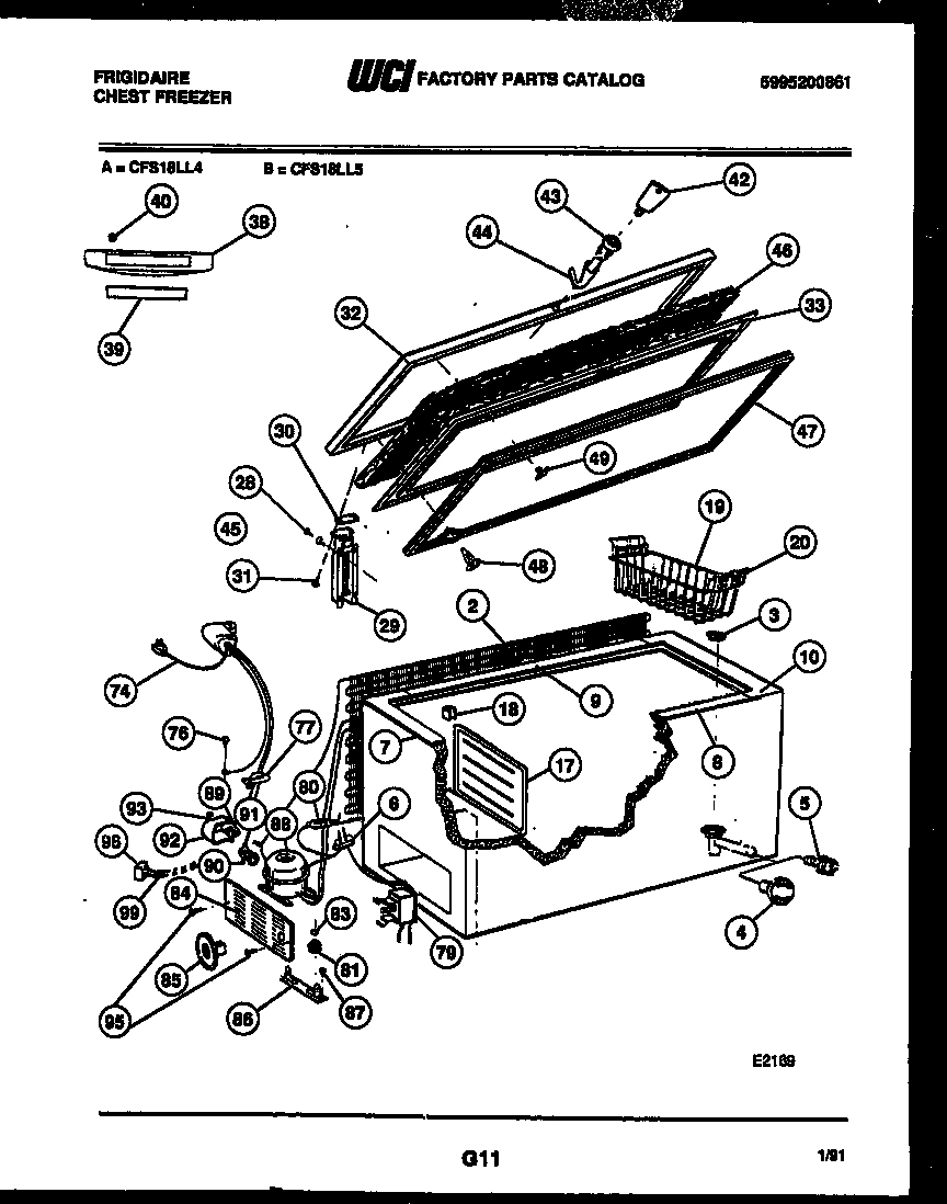 02 - CHEST FREEZER PARTS