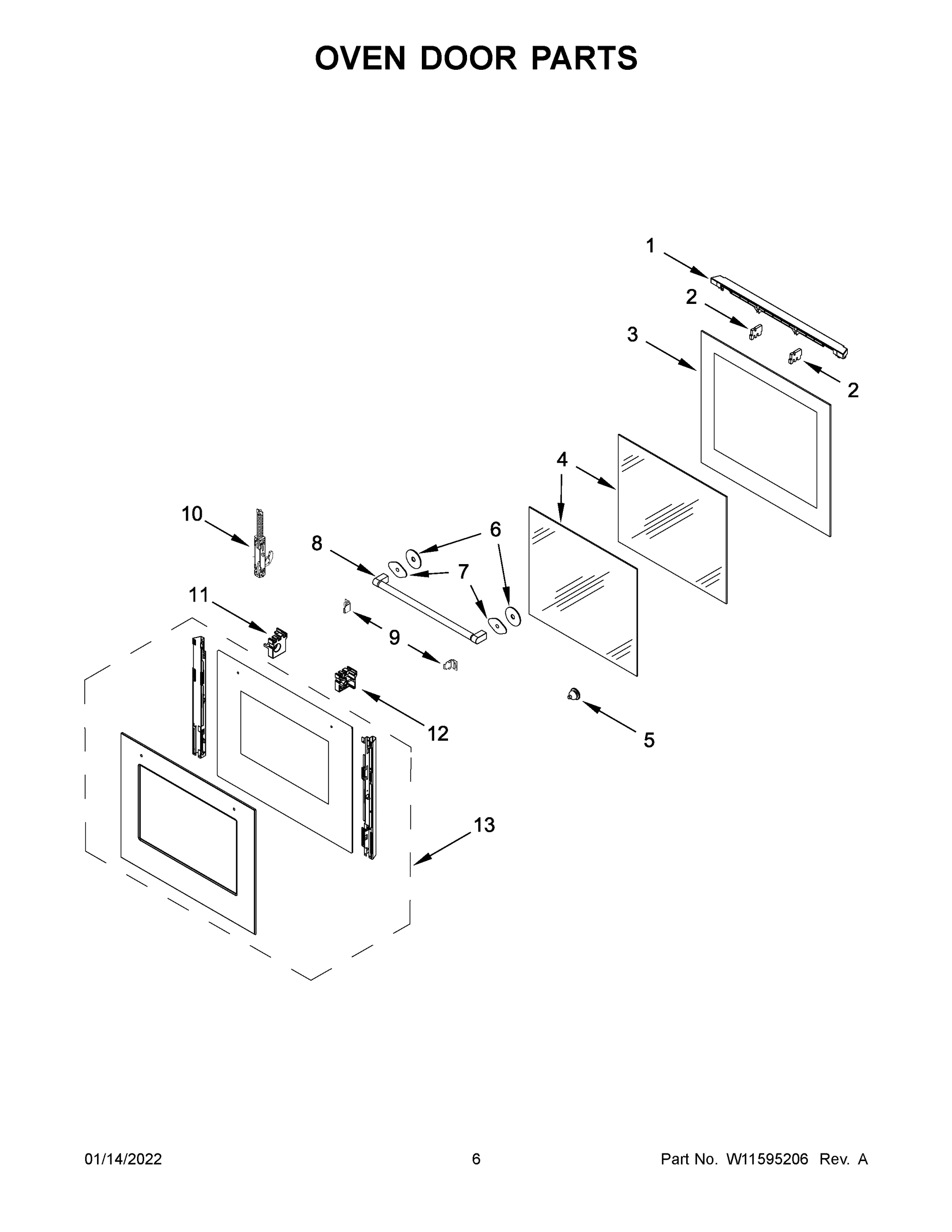 04 - OVEN DOOR PARTS
