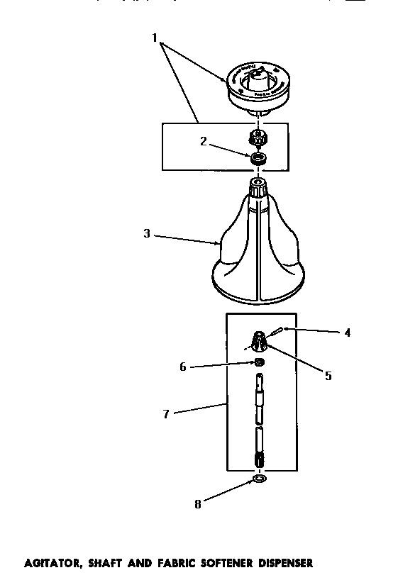07 - AGITATOR, SHAFT & FABRIC SOFTENER DISP