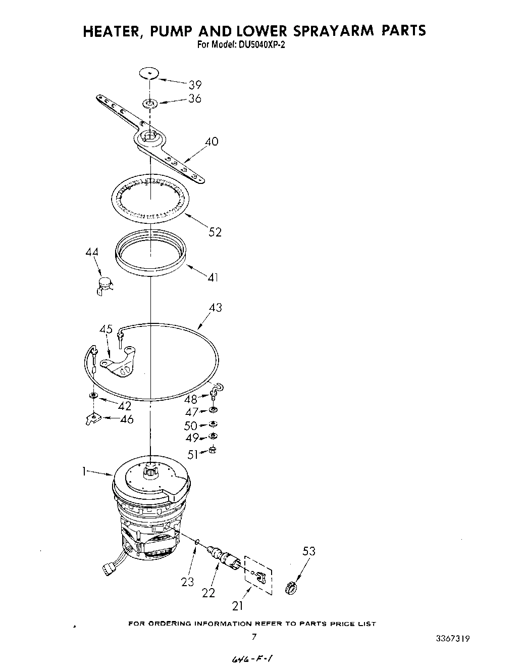 05 - HEATER, PUMP AND LOWER SPRAYARM
