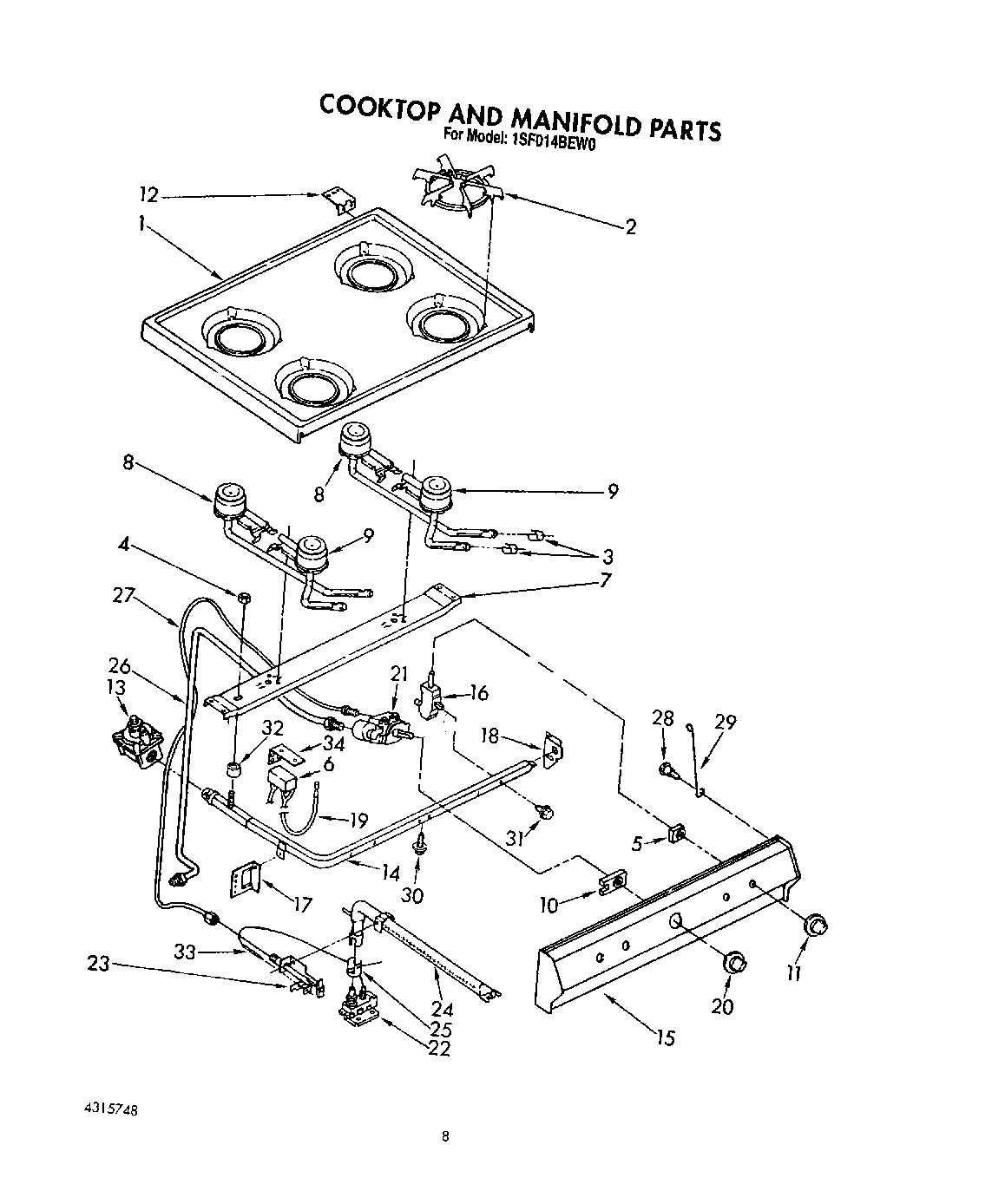 06 - COOKTOP AND MANIFOLD, LIT/OPTIONAL