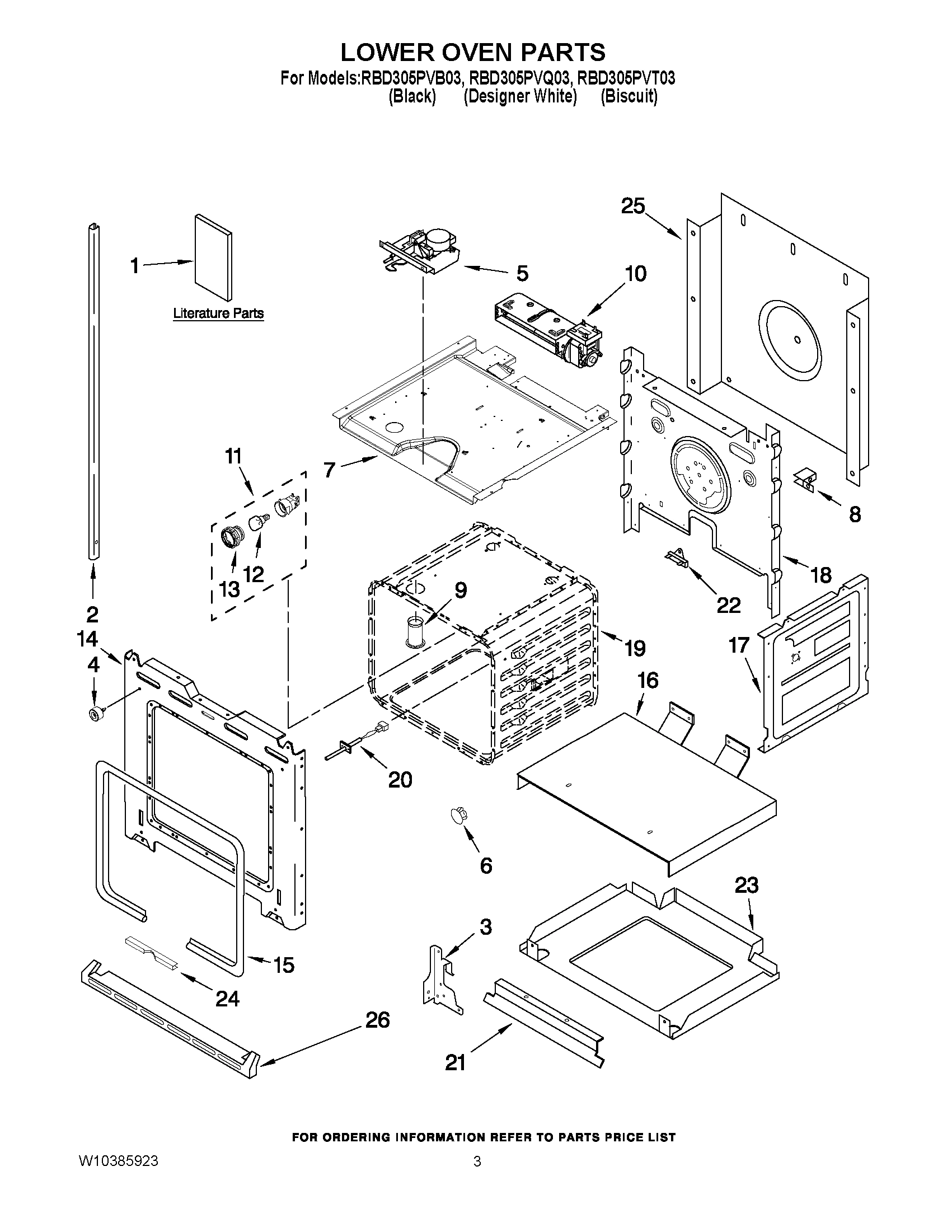 02 - LOWER OVEN PARTS