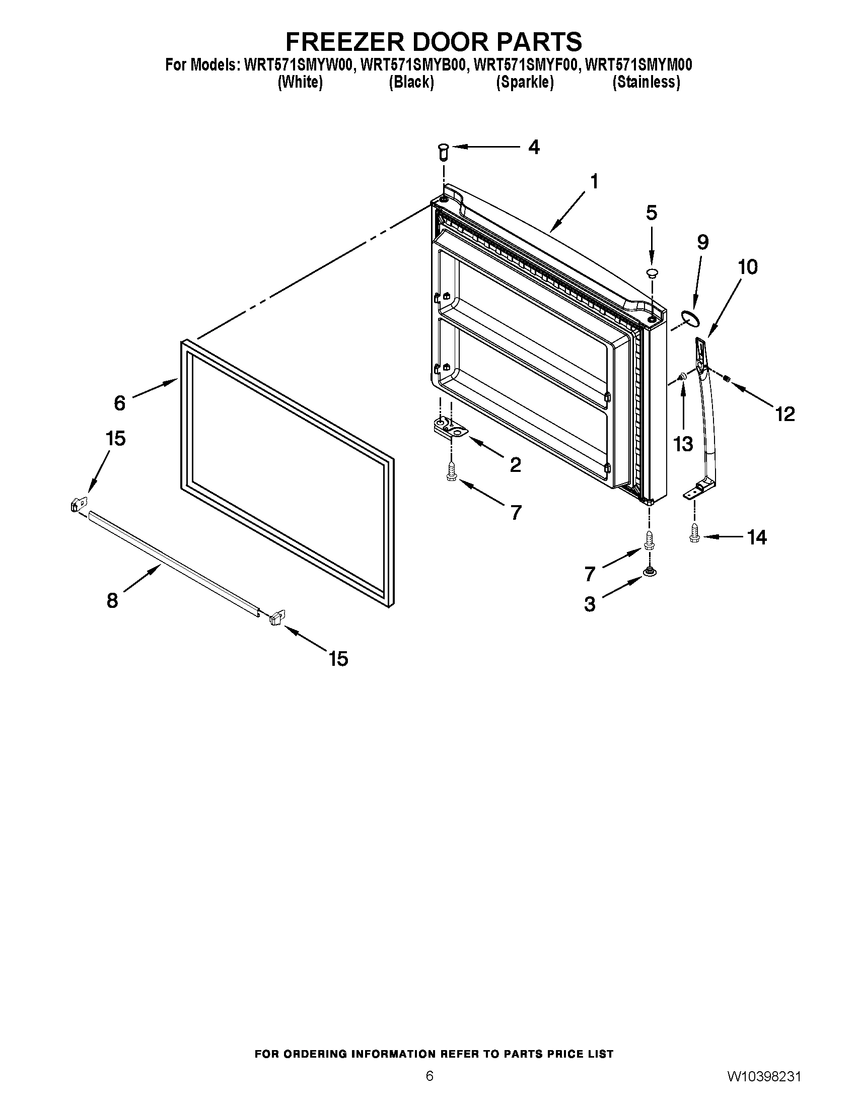 04 - FREEZER DOOR PARTS