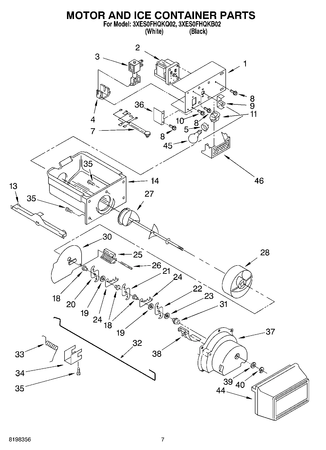 04 - MOTOR AND ICE CONTAINER