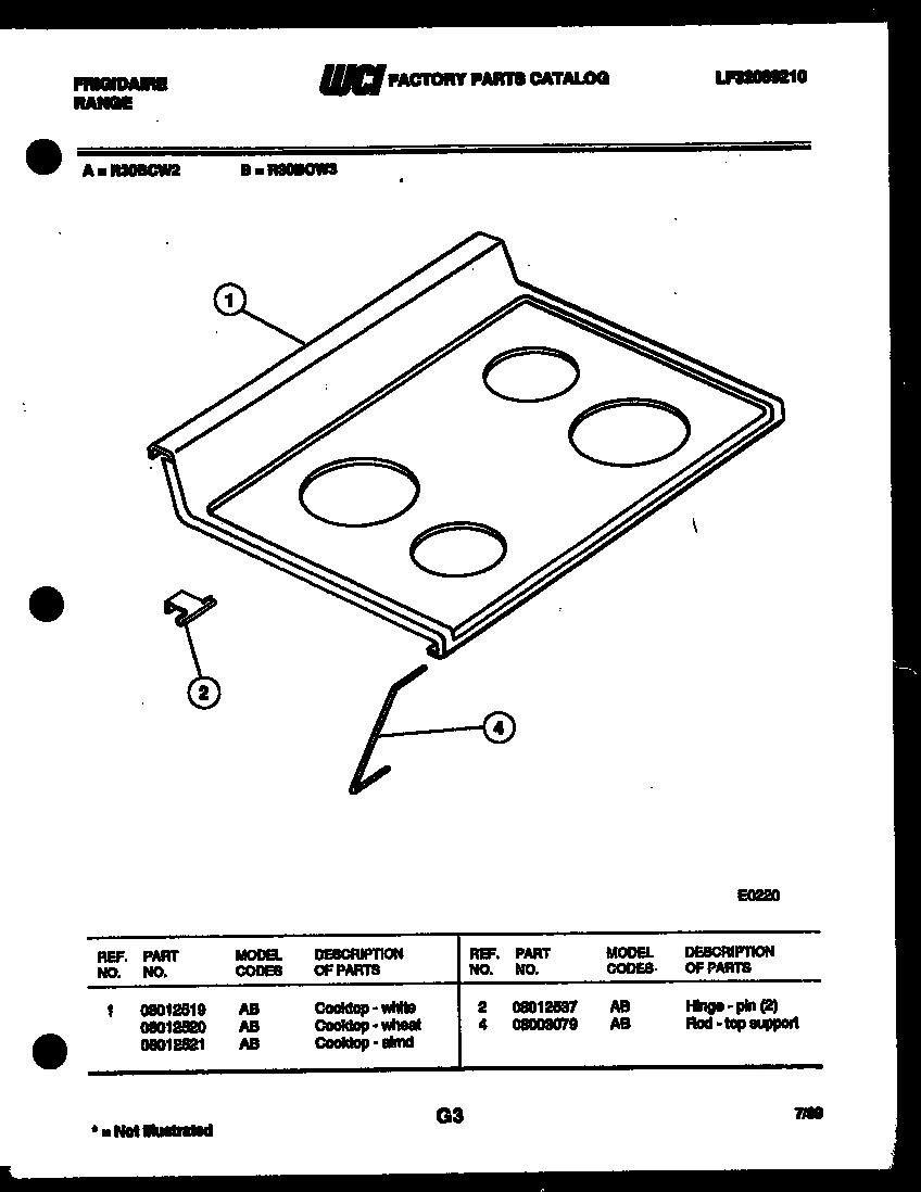 03 - COOKTOP PARTS