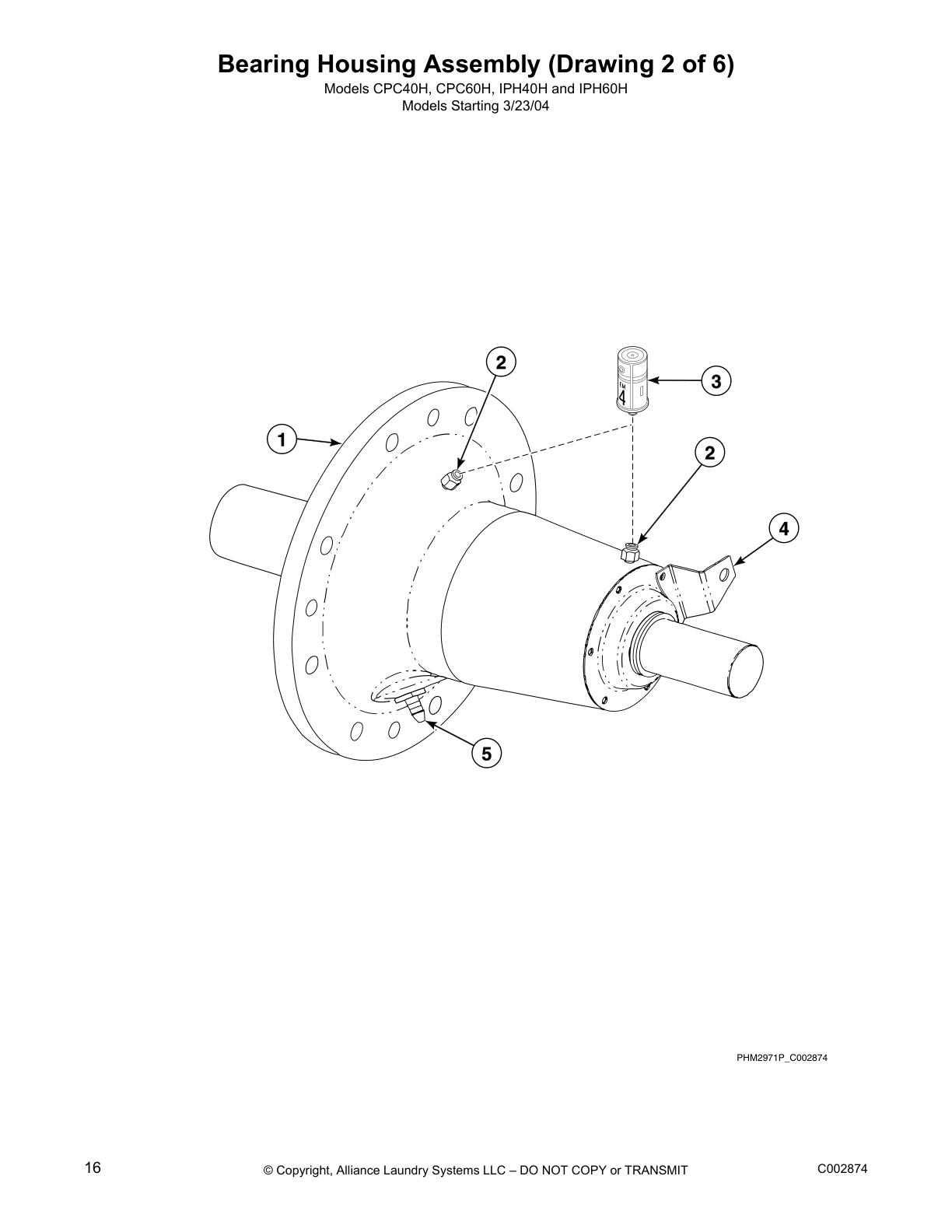 Bearing Housing Assembly (Drawing 2 of 6)
