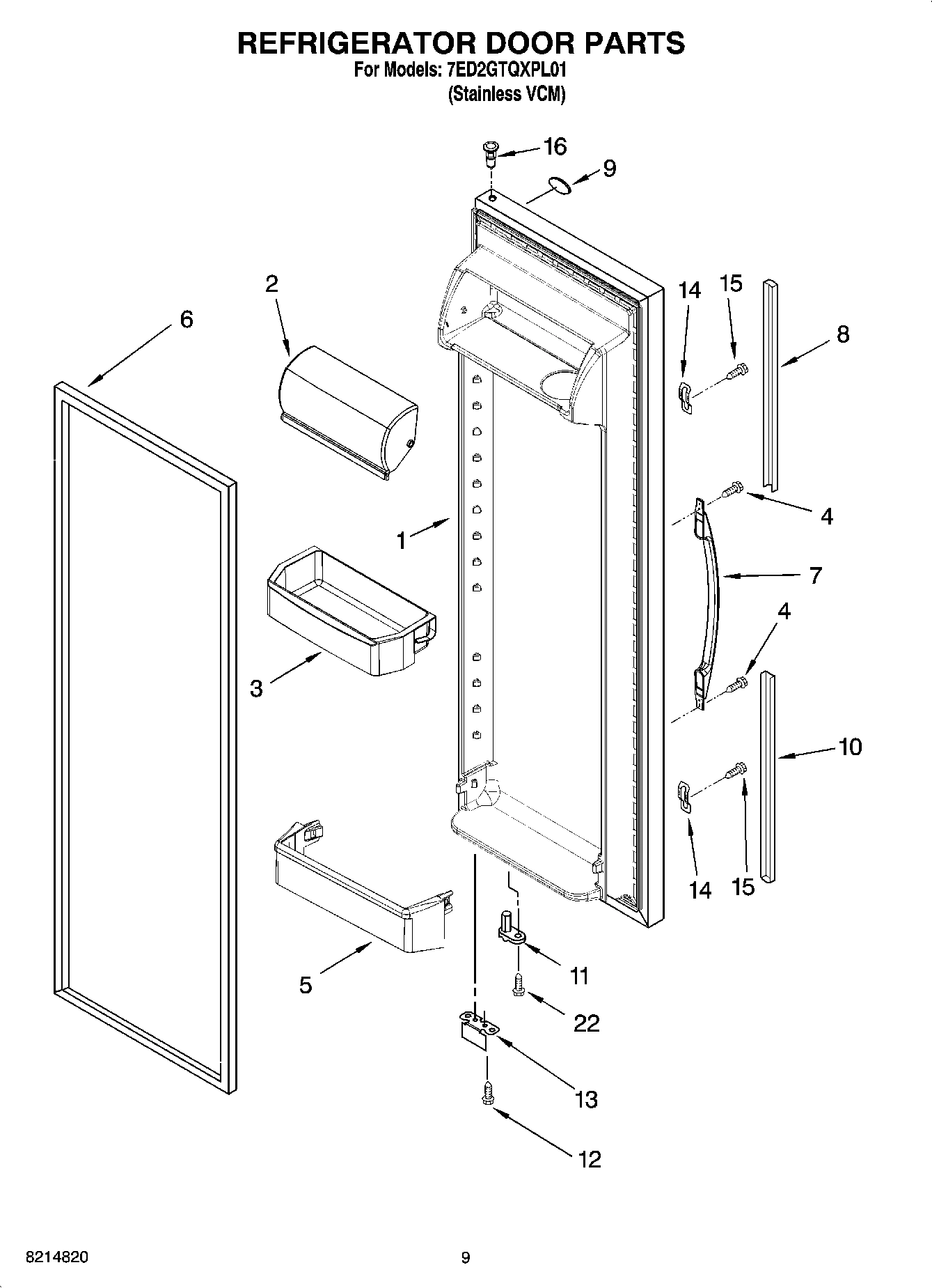 06 - REFRIGERATOR DOOR PARTS