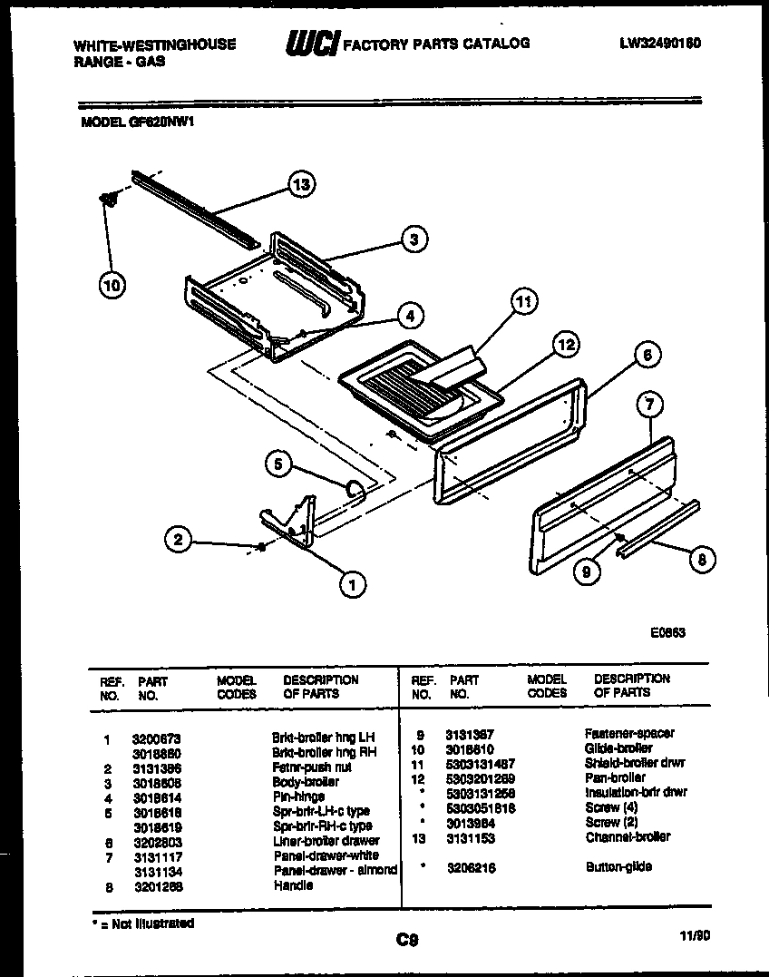 04 - BROILER DRAWER PARTS