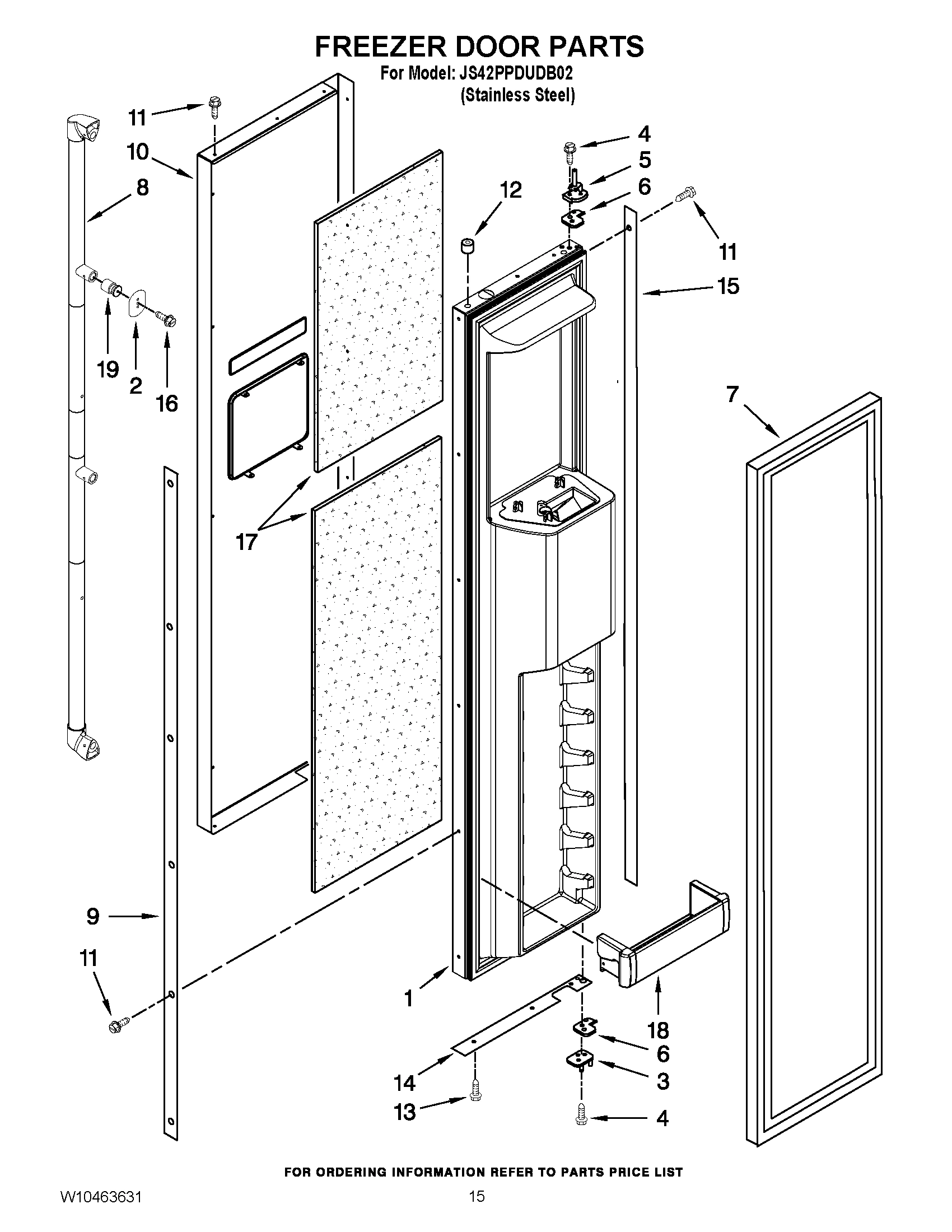 10 - FREEZER DOOR PARTS