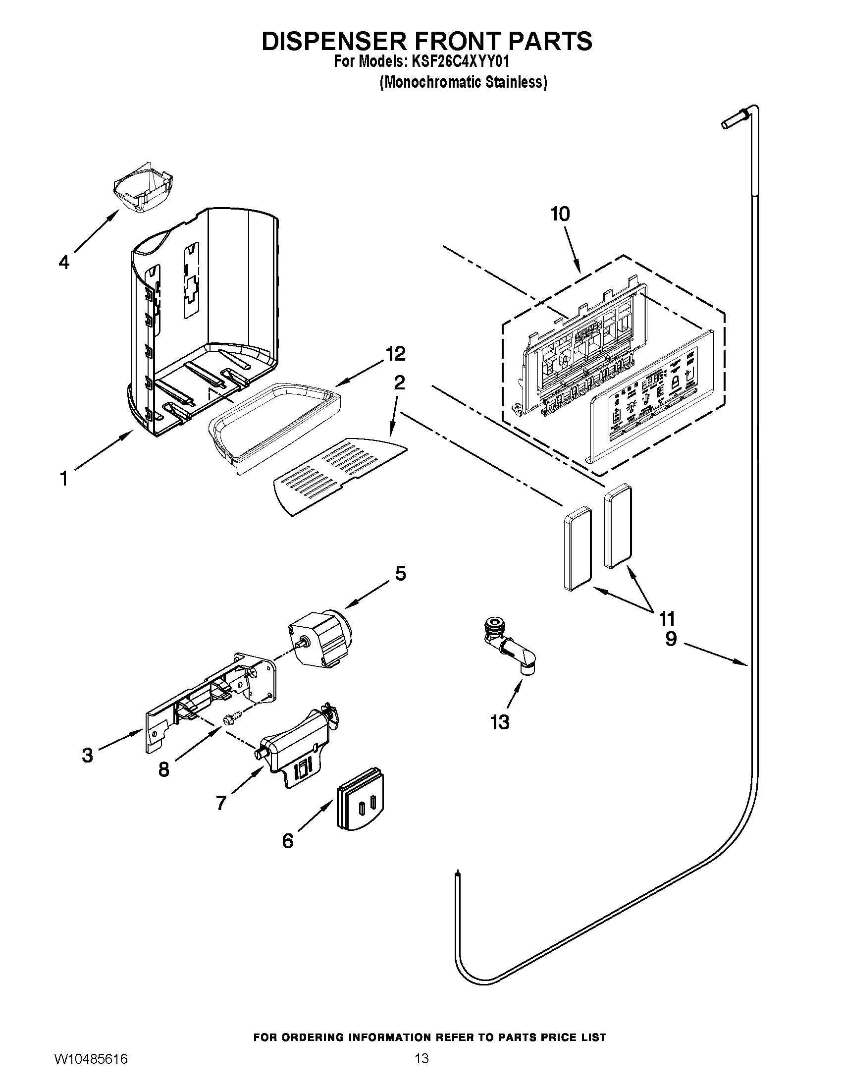 08 - DISPENSER FRONT PARTS