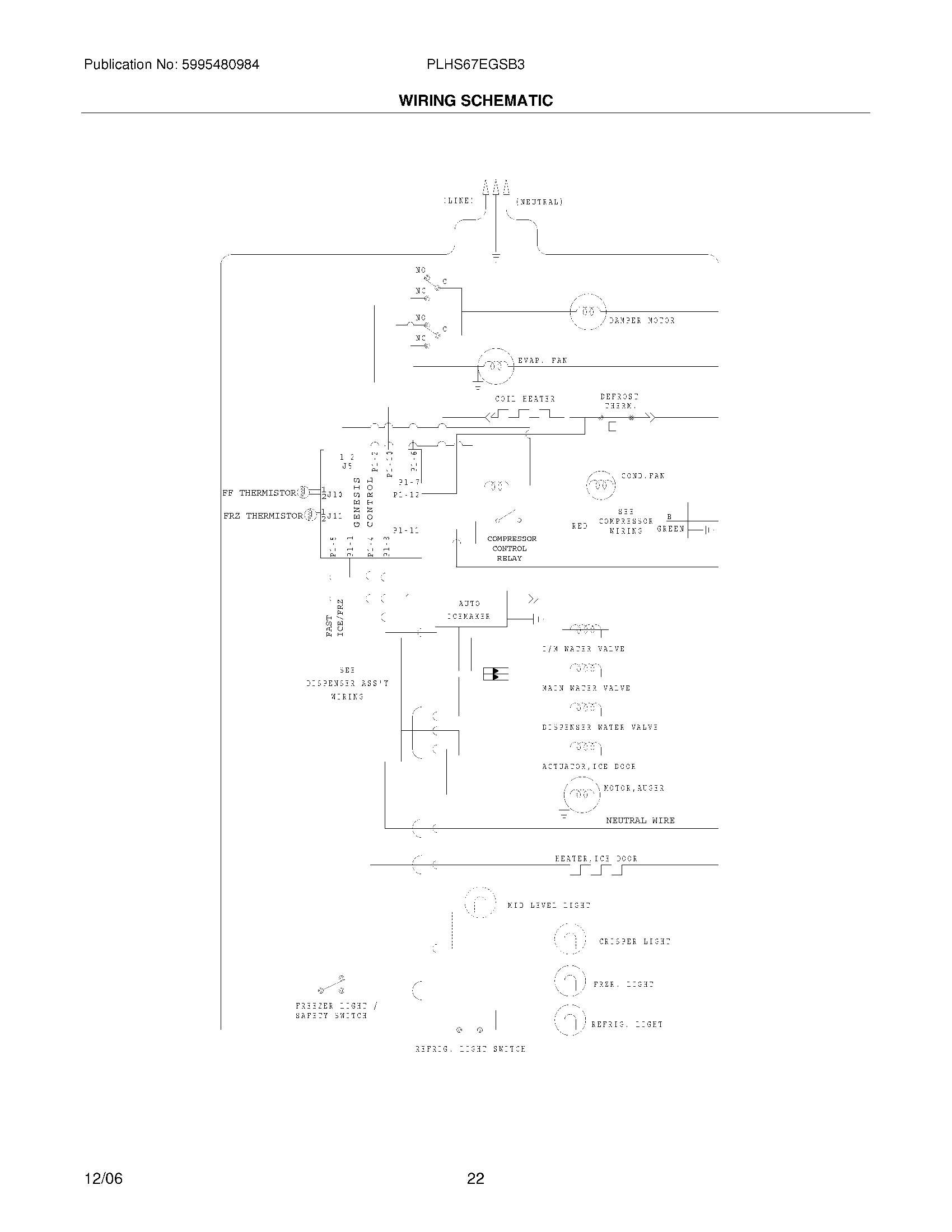 22 - WIRING SCHEMATIC