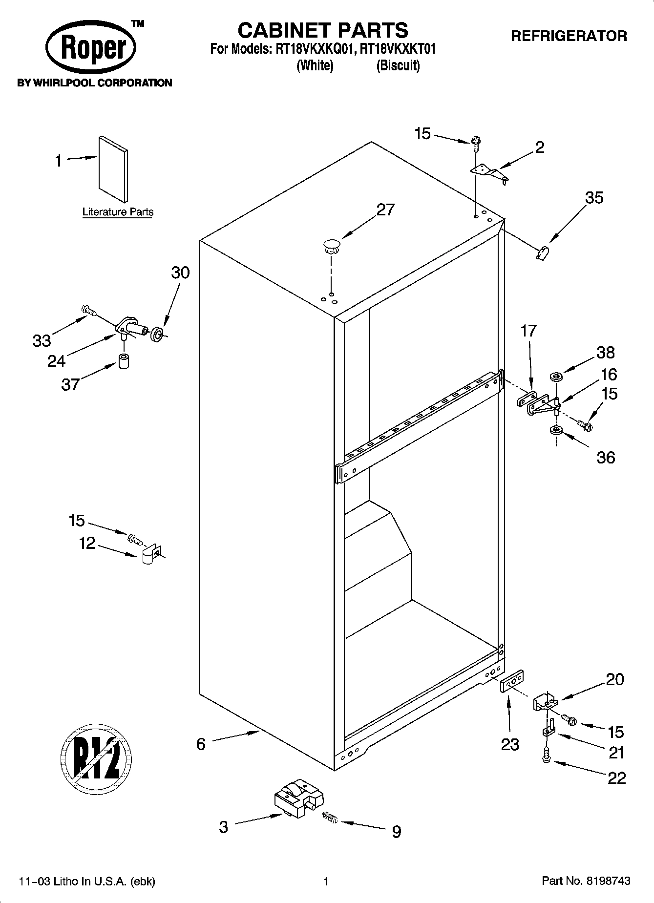 01 - CABINET PARTS