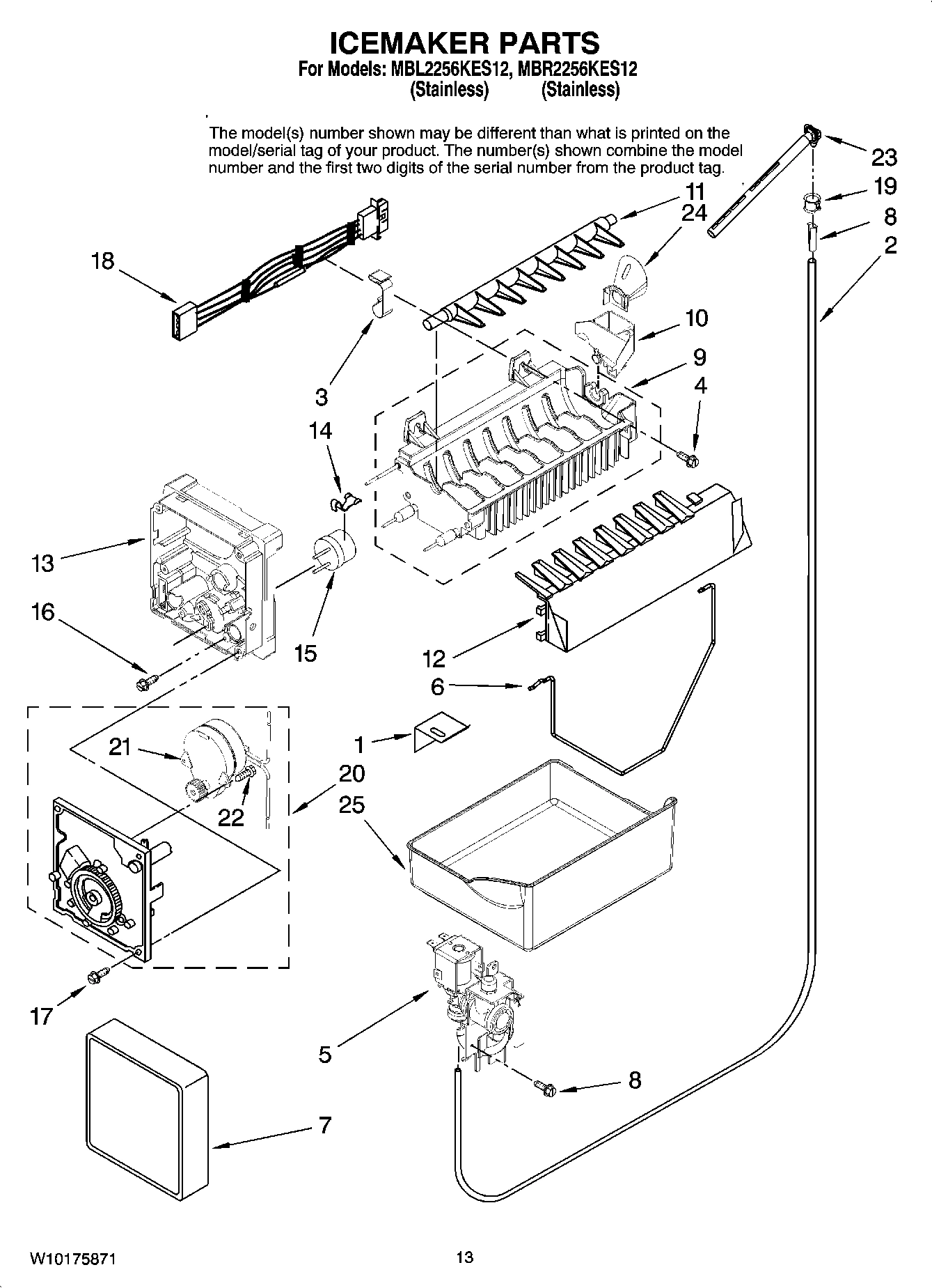 08 - ICEMAKER PARTS, OPTIONAL PARTS