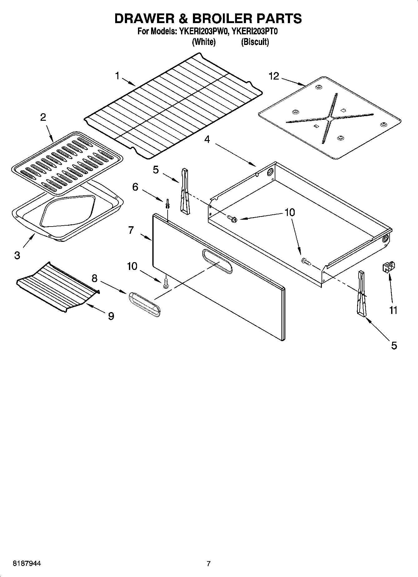 05 - DRAWER & BROILER PARTS, MISCELLANEOUS PARTS