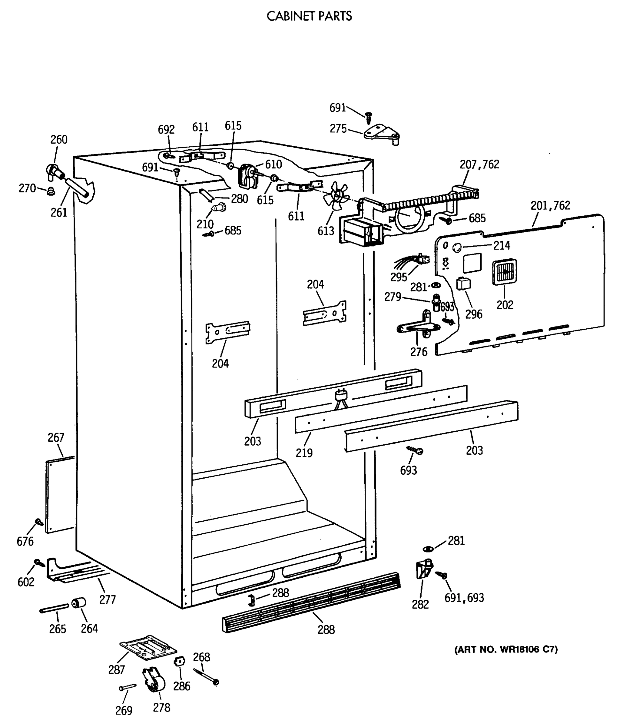 CABINET PARTS
