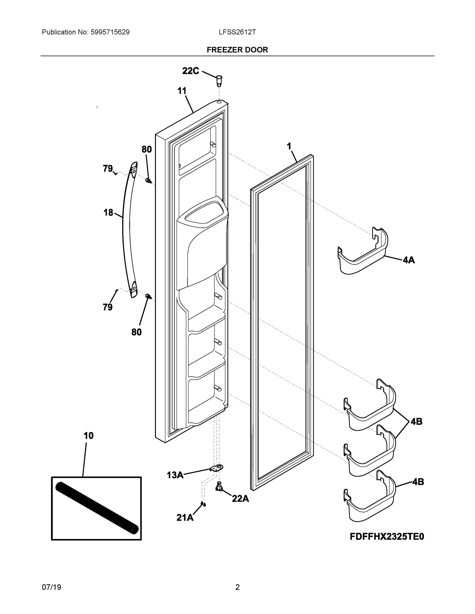 02 - FREEZER DOOR