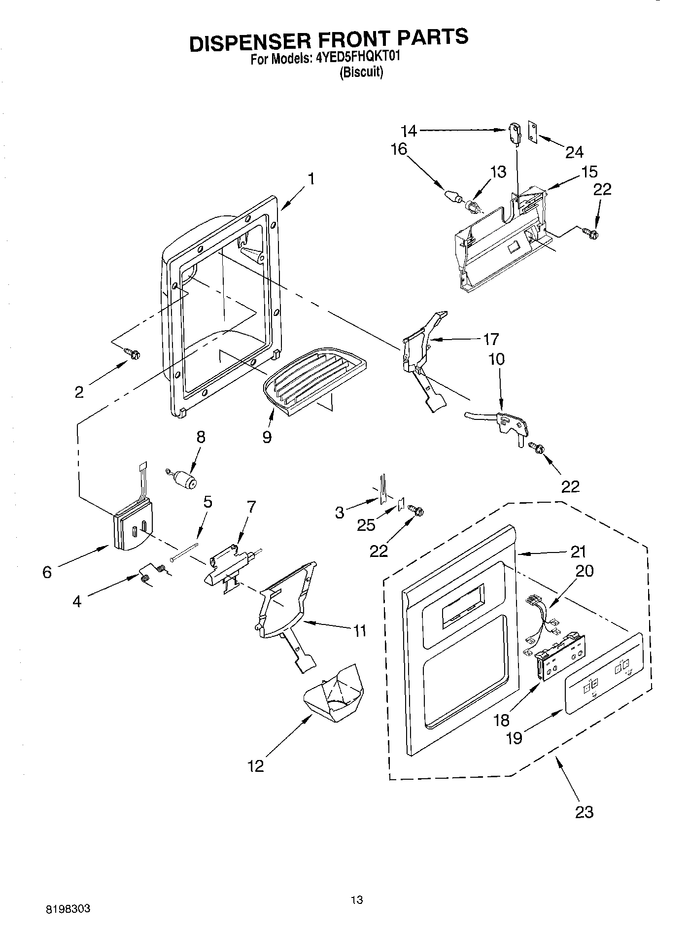 08 - DISPENSER FRONT PARTS