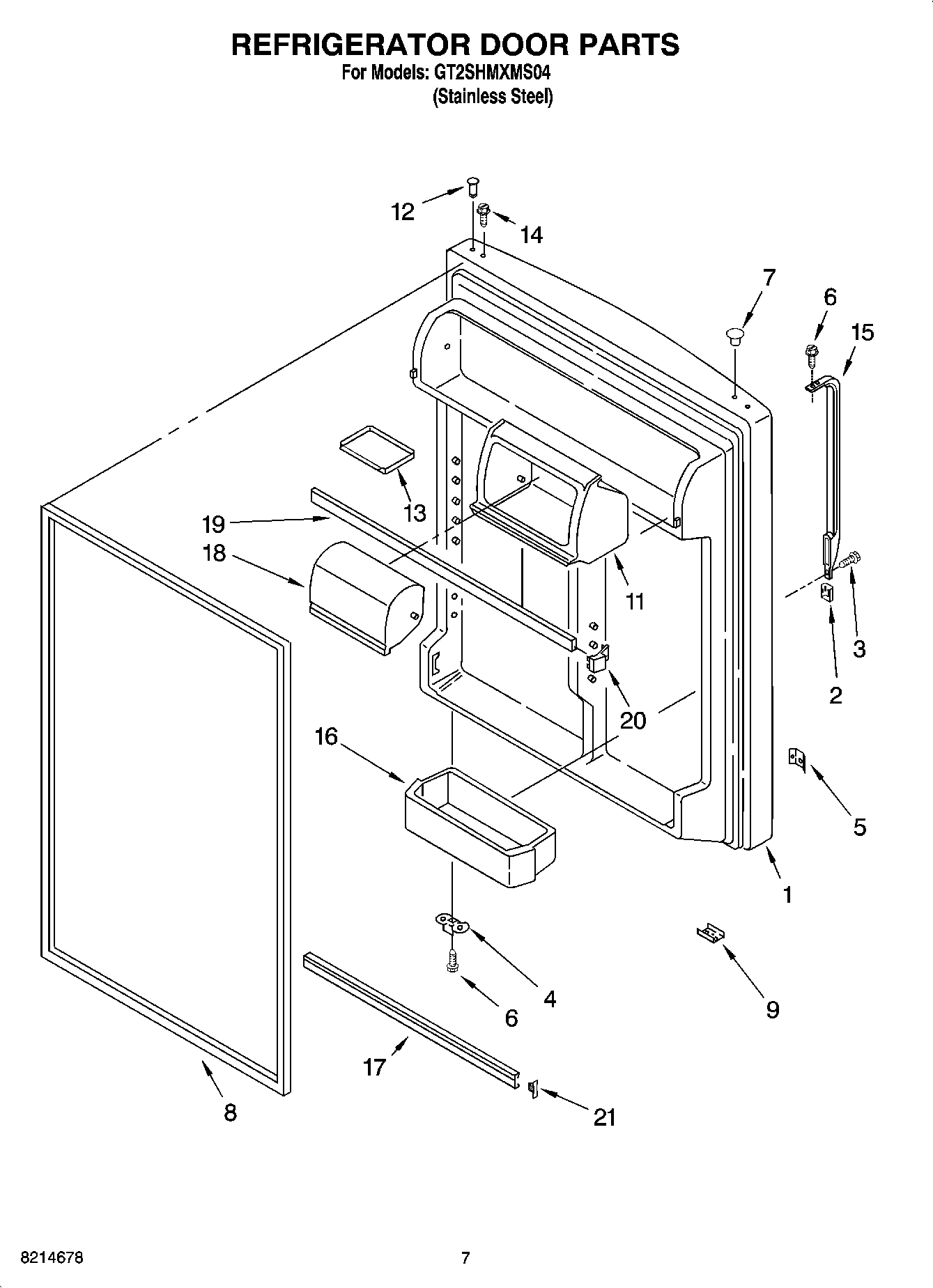 04 - REFRIGERATOR DOOR PARTS