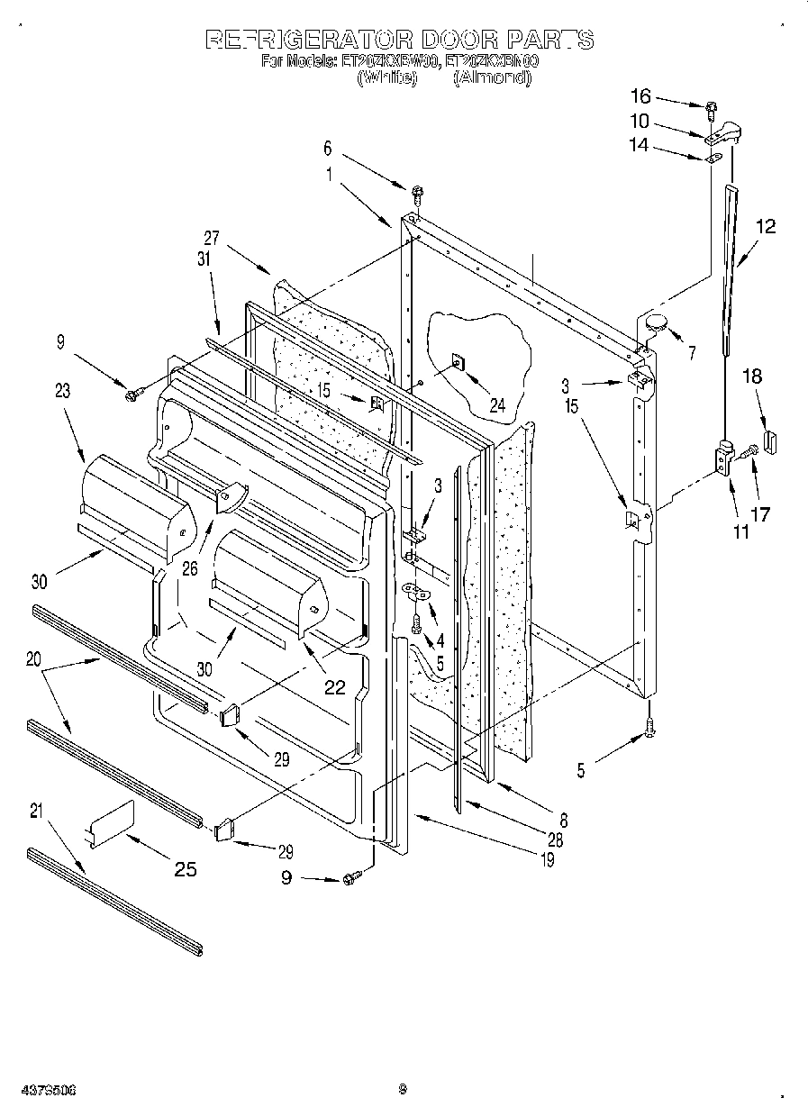 07 - REFRIGERATOR DOOR, LIT/OPTIONAL
