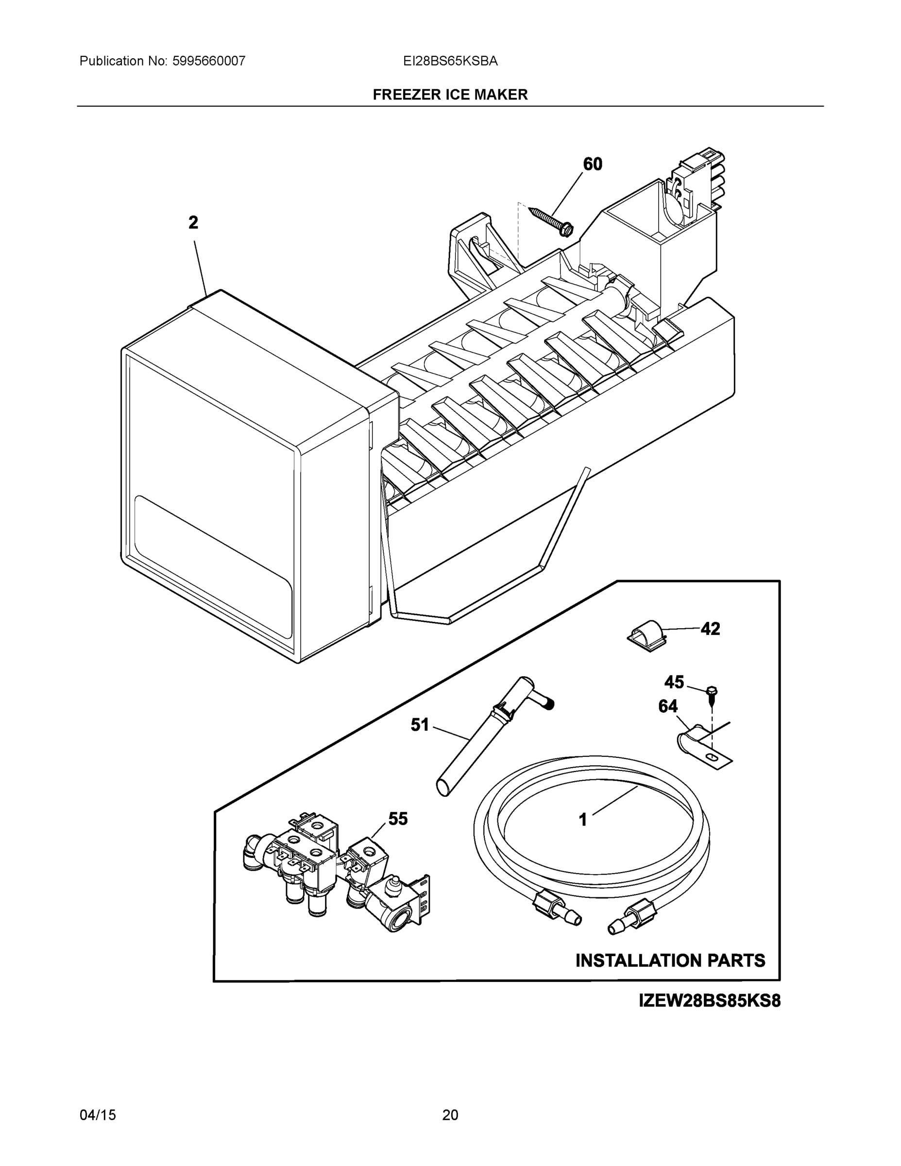 10 - FREEZER ICE MAKER