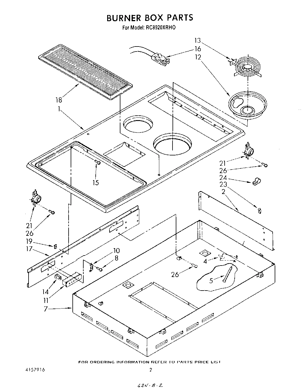 02 - BURNER BOX , LITERATURE AND OPTIONAL