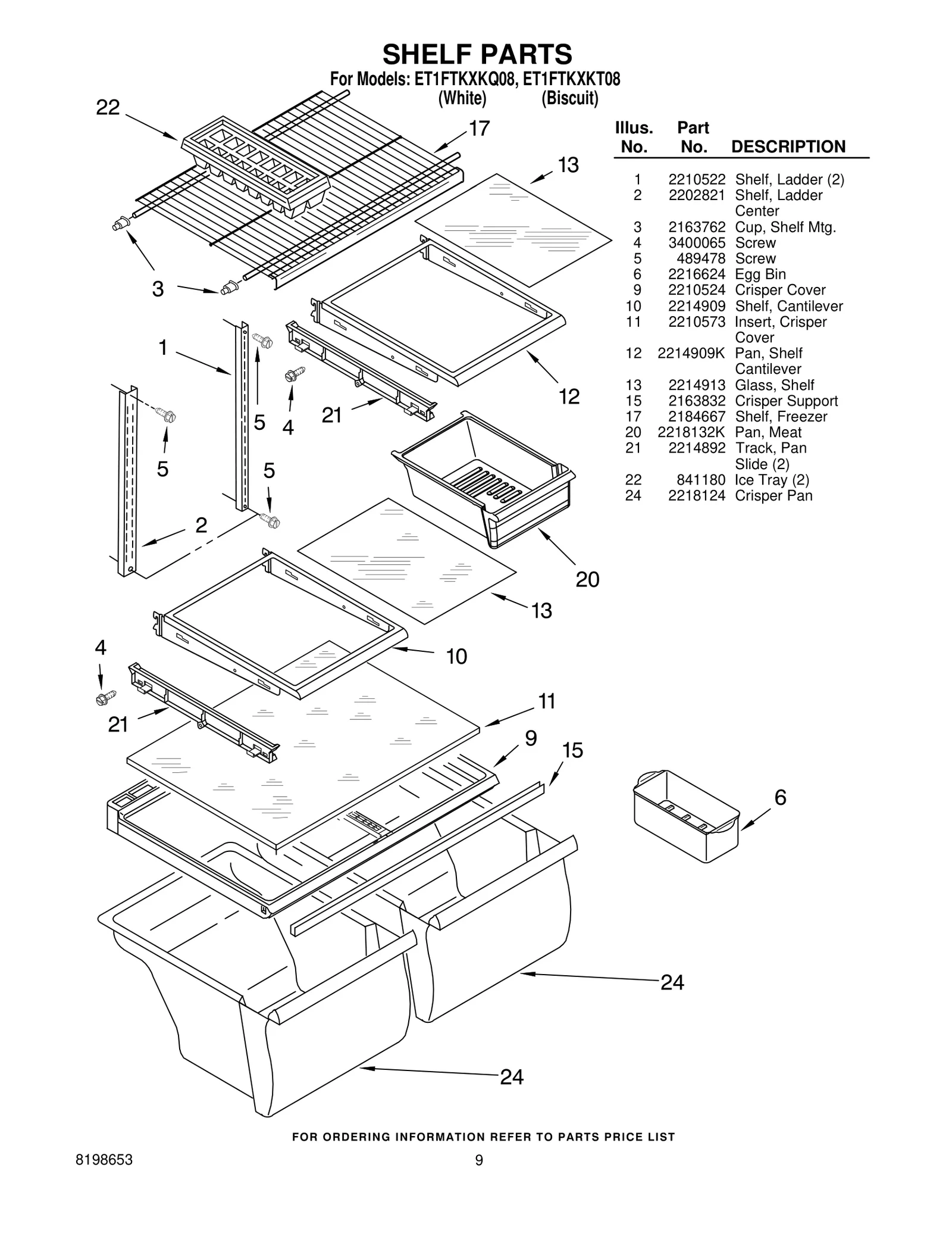 SHELF PARTS