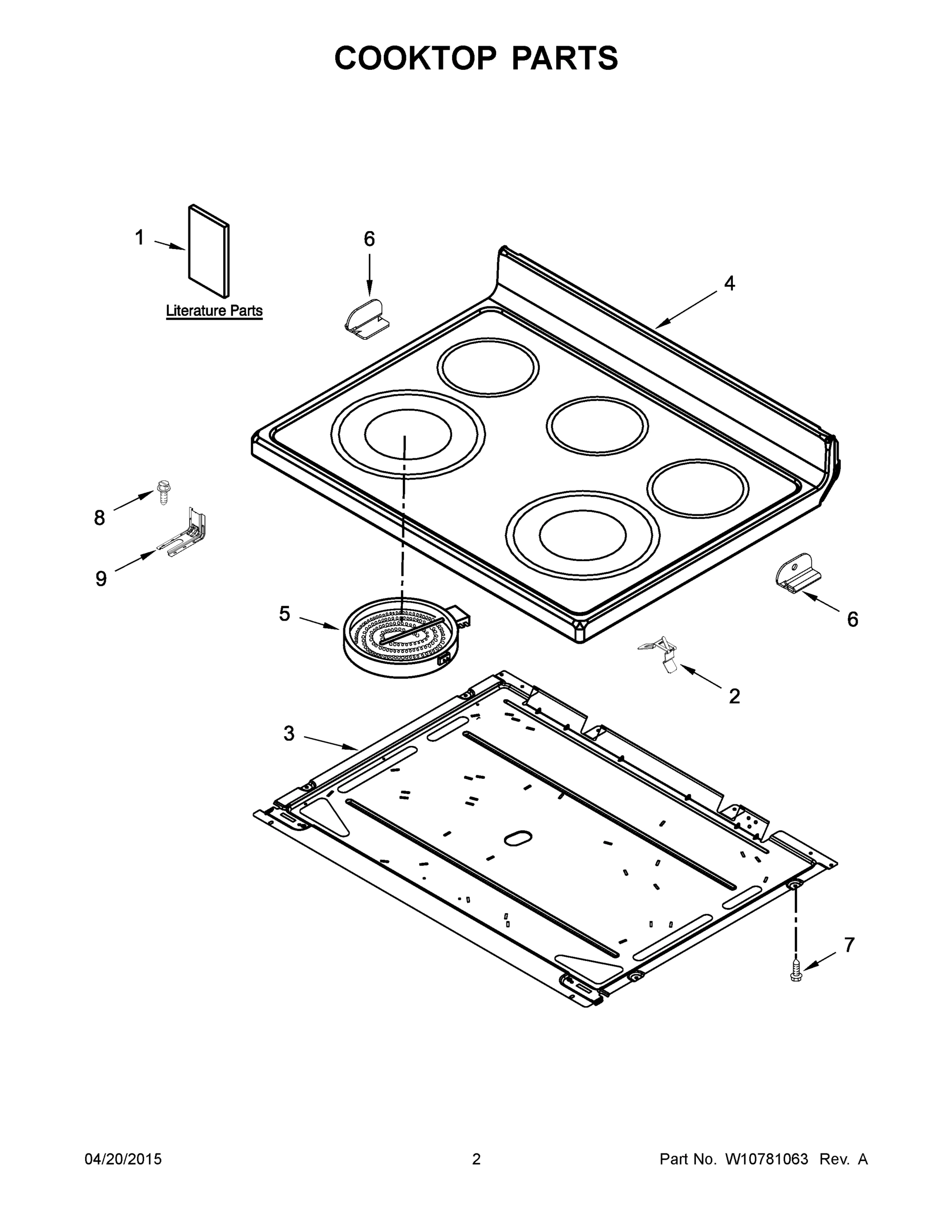 02 - COOKTOP PARTS