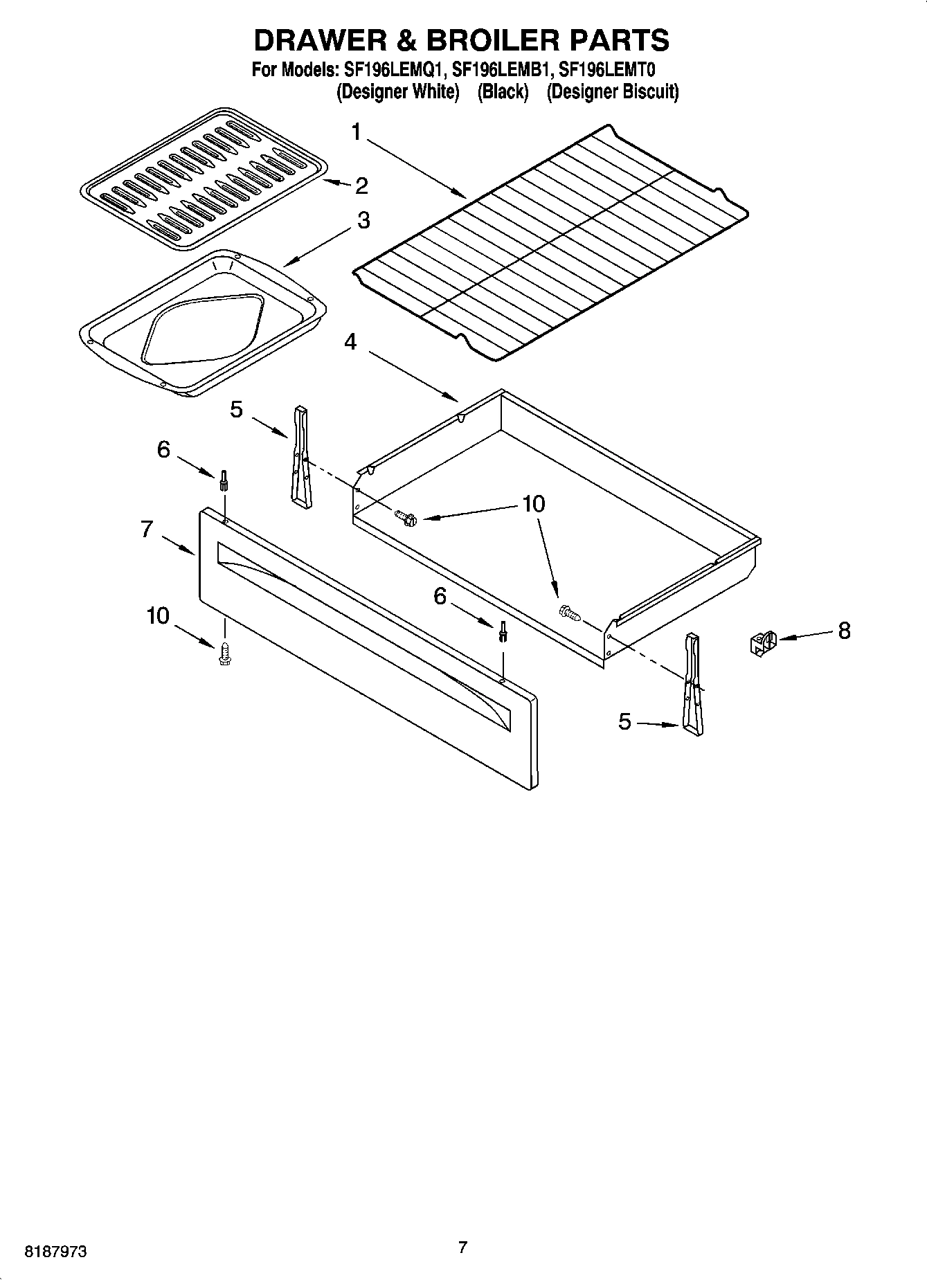 05 - DRAWER & BROILER PARTS
