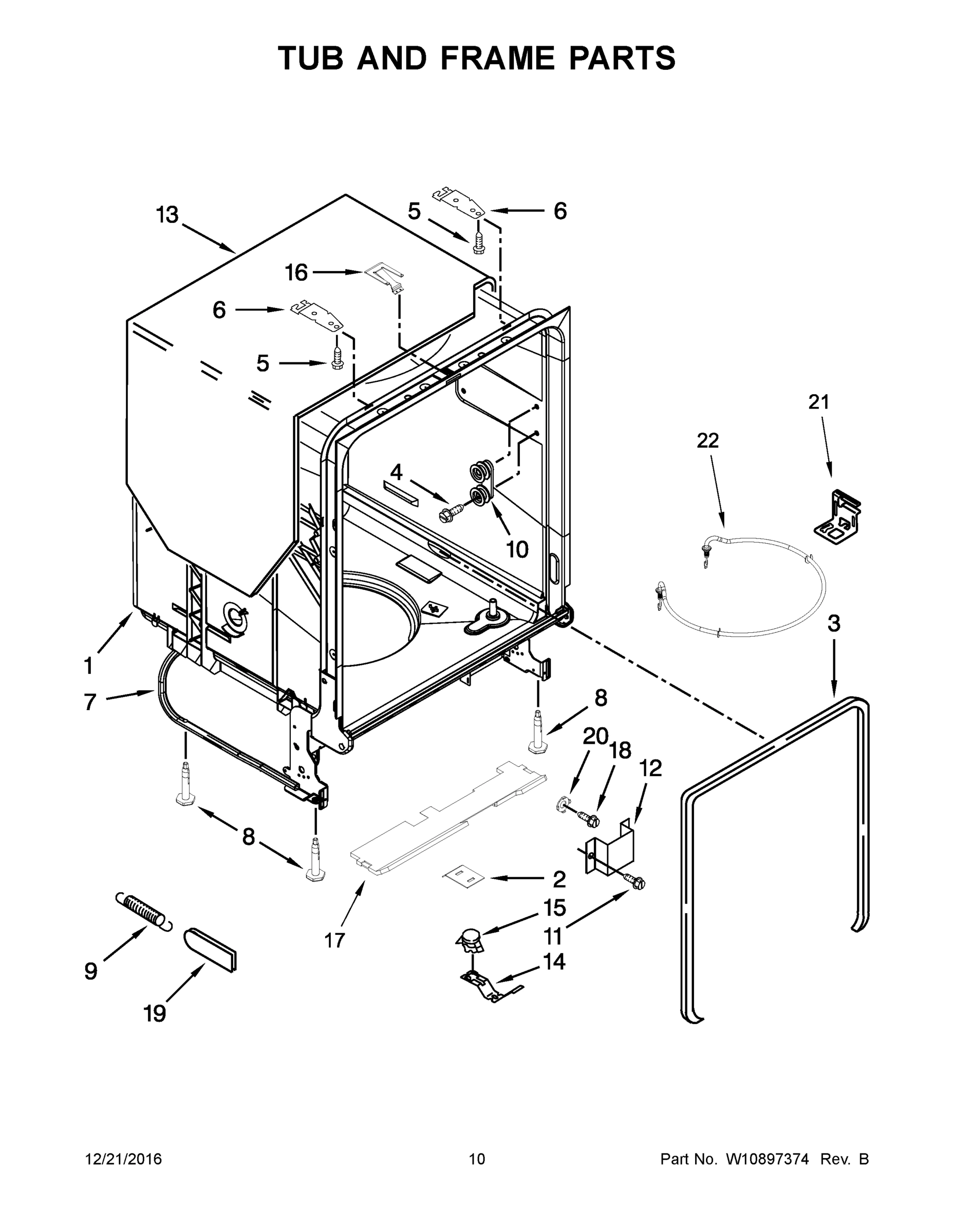 06 - TUB AND FRAME PARTS