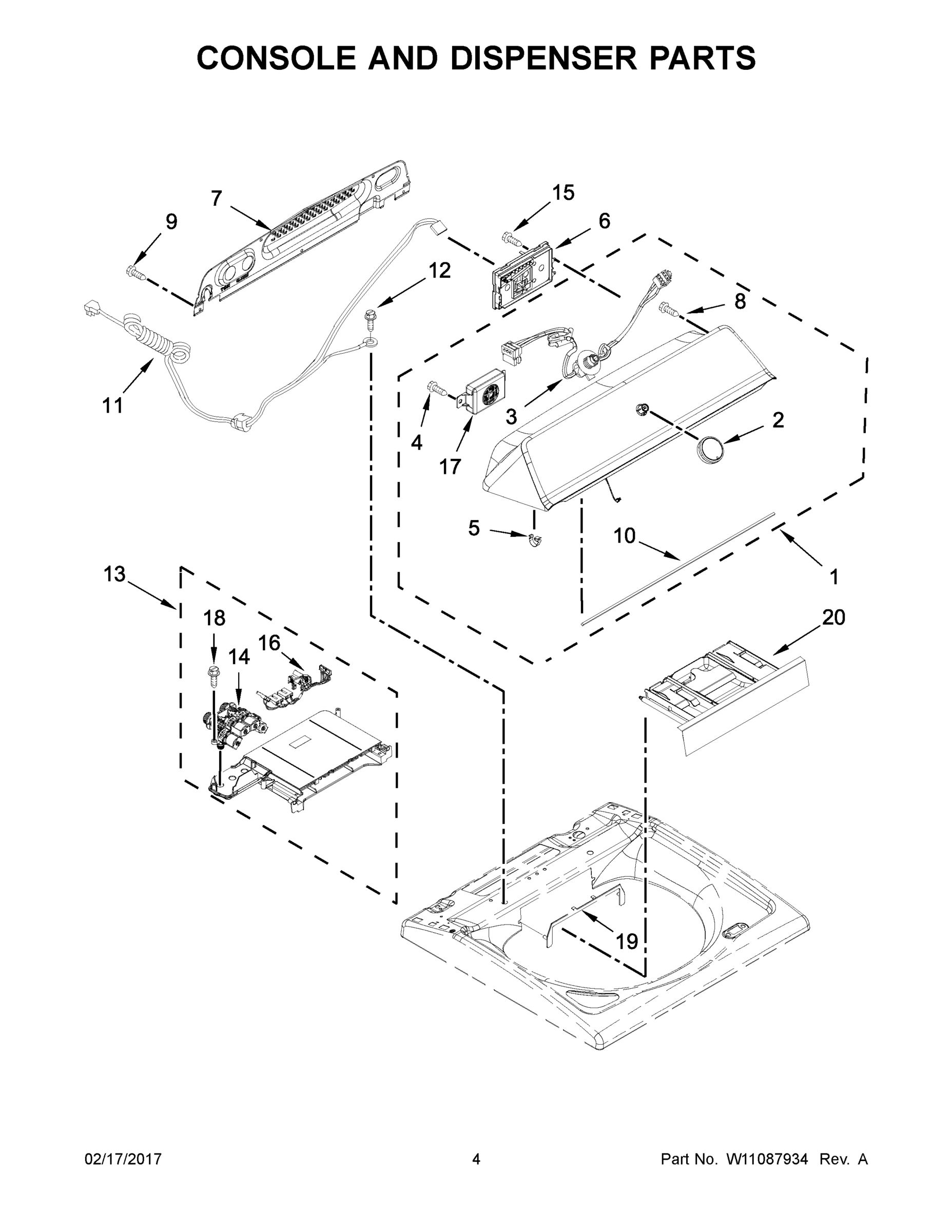 03 - CONSOLE AND DISPENSER PARTS