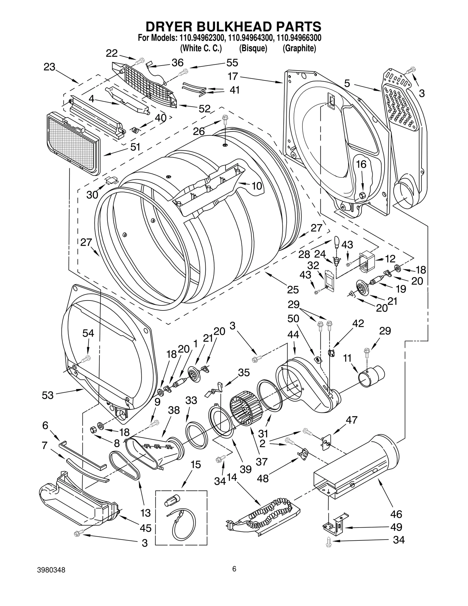 DRYER BULKHEAD PARTS