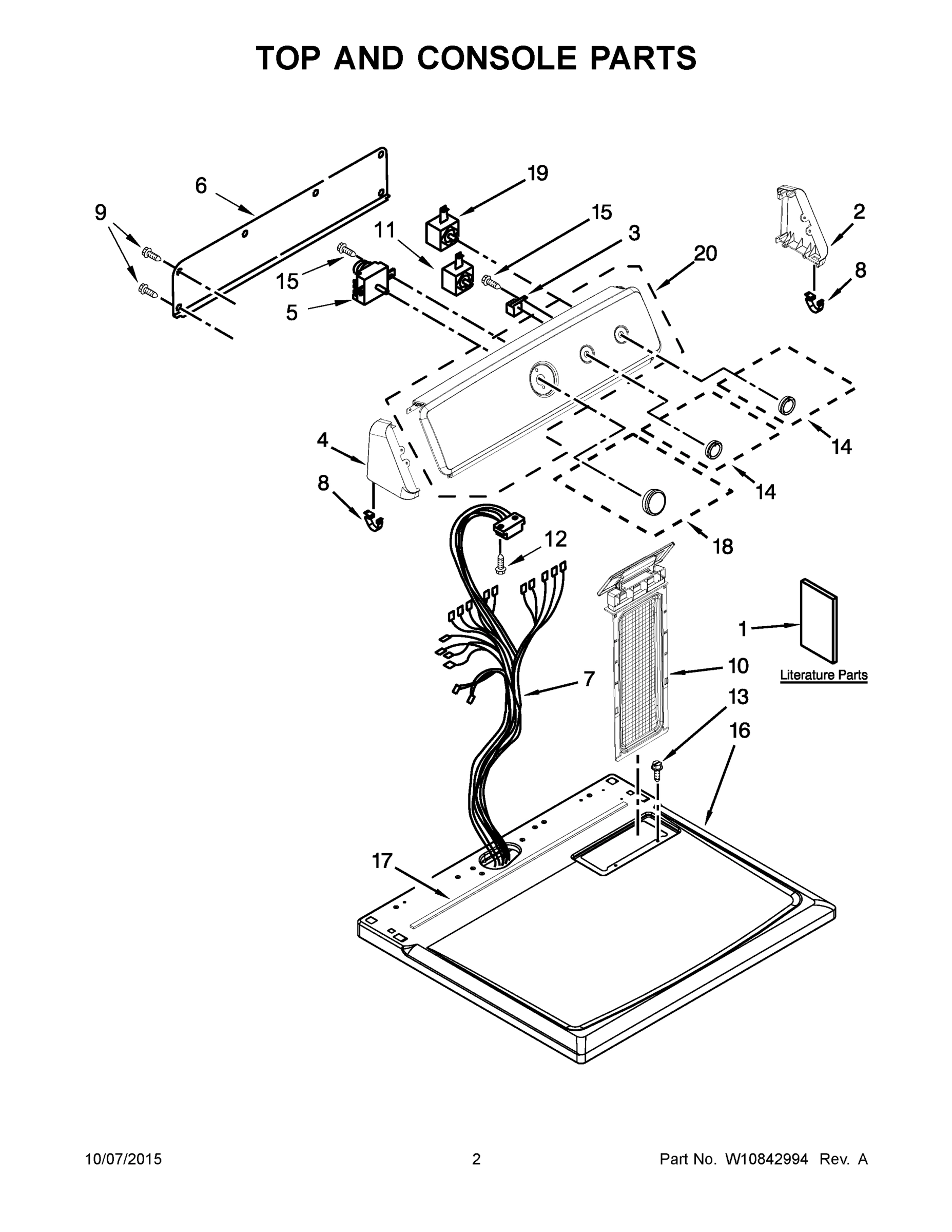 02 - TOP AND CONSOLE PARTS