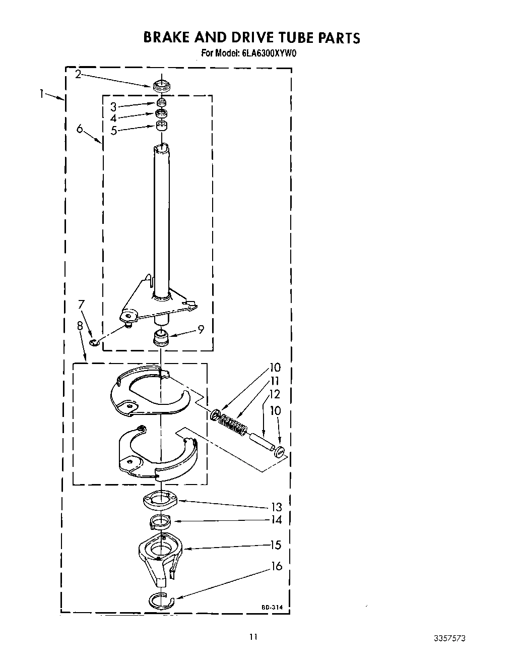 09 - BRAKE AND DRIVE TUBE
