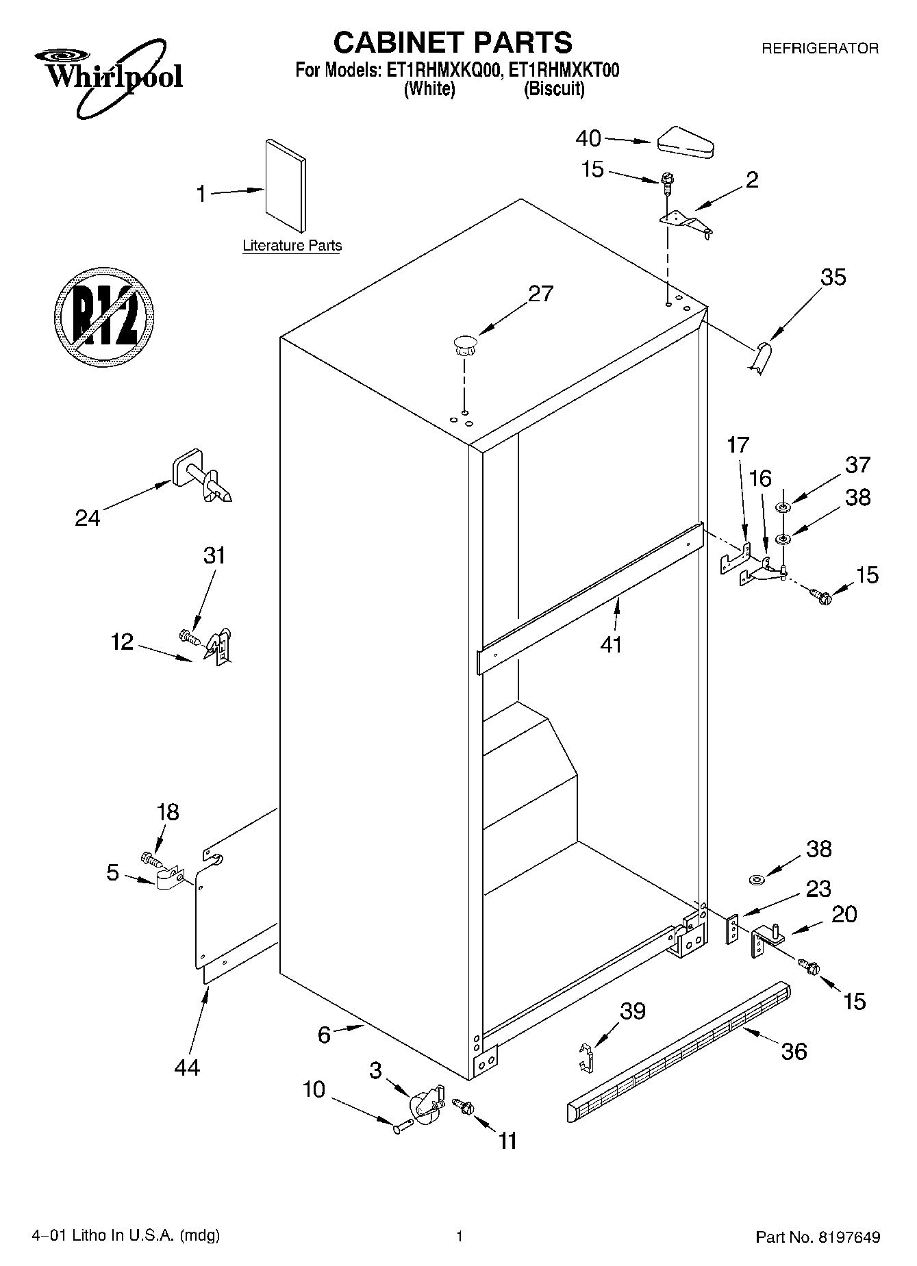 01 - CABINET, LITERATURE