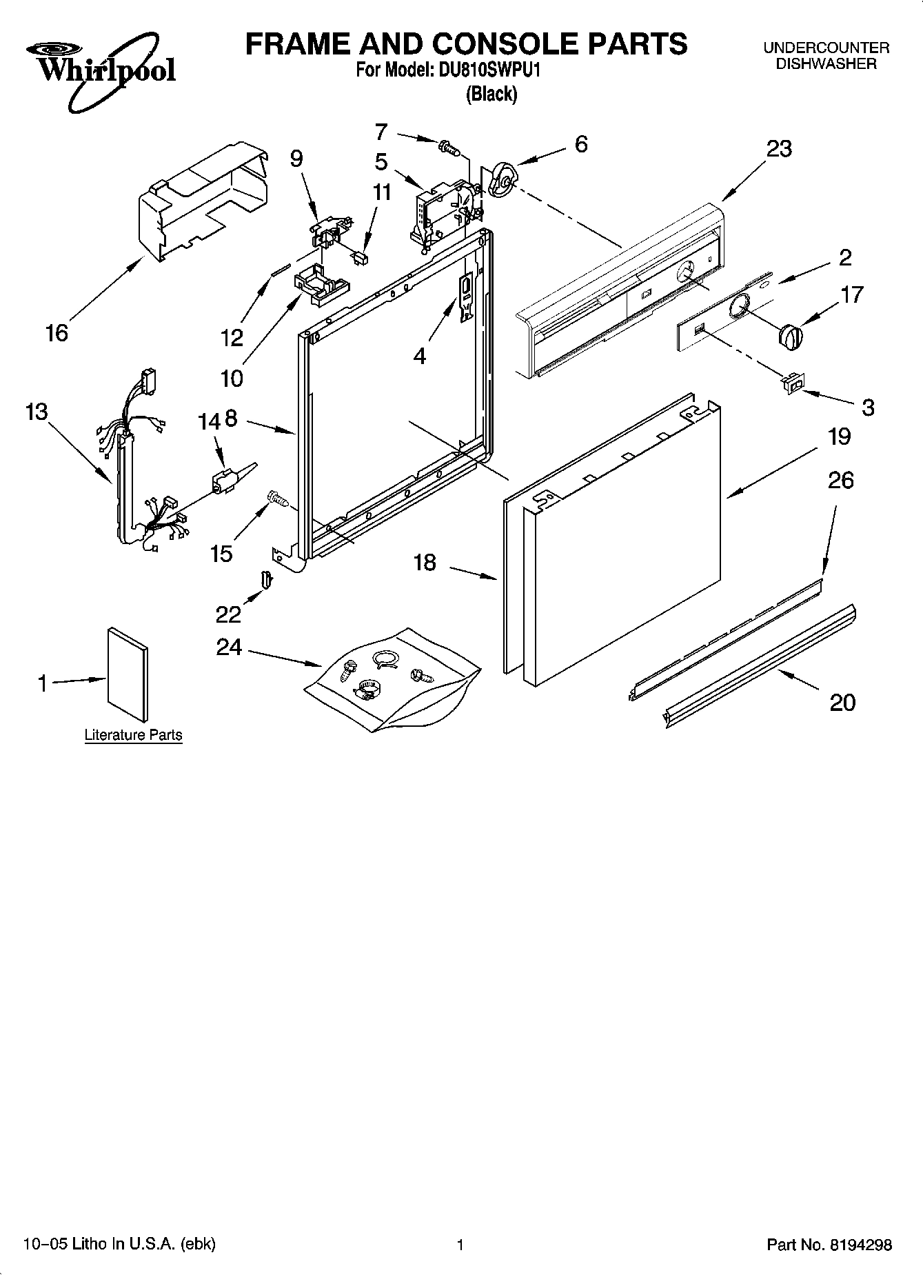 01 - FRAME AND CONSOLE PARTS