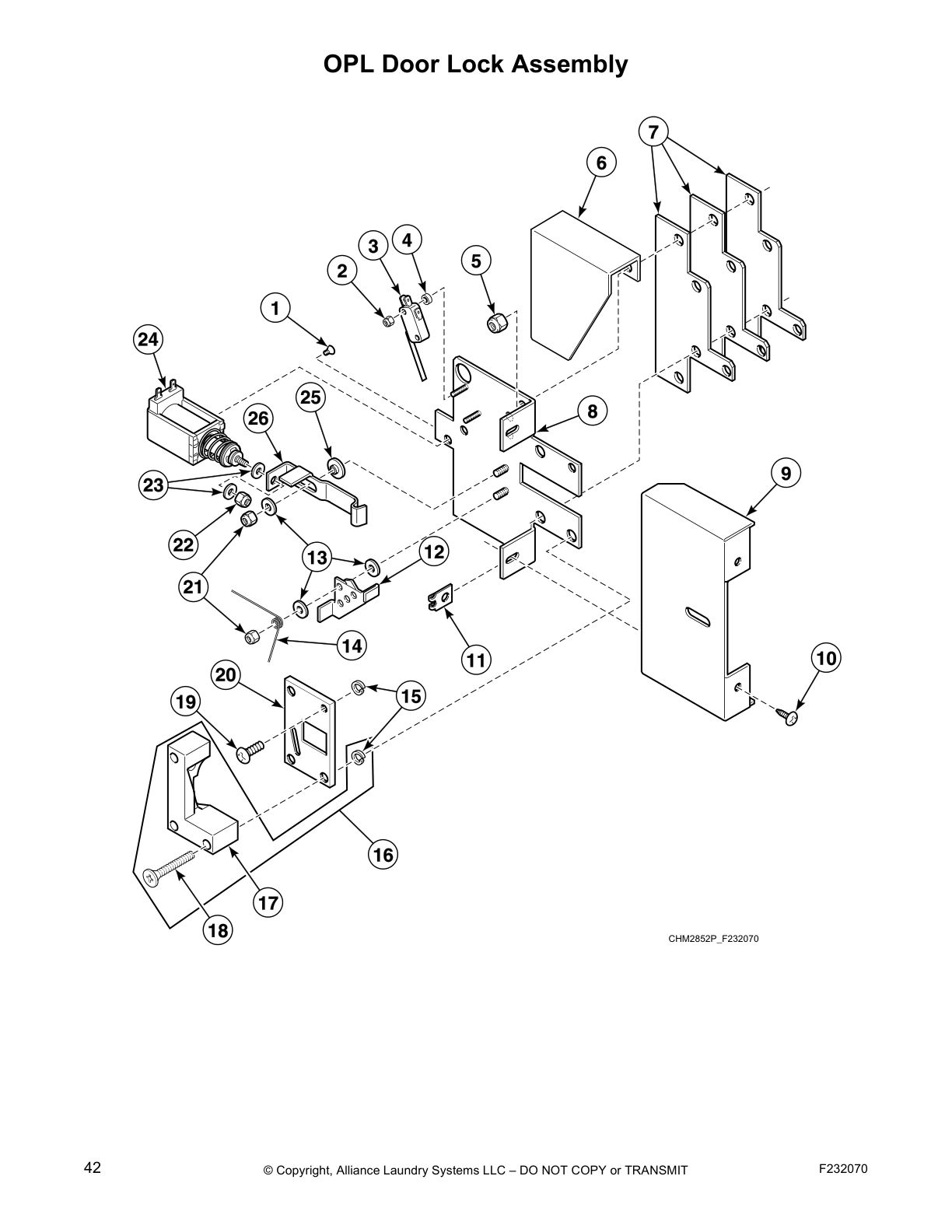 OPL Door Lock Assembly