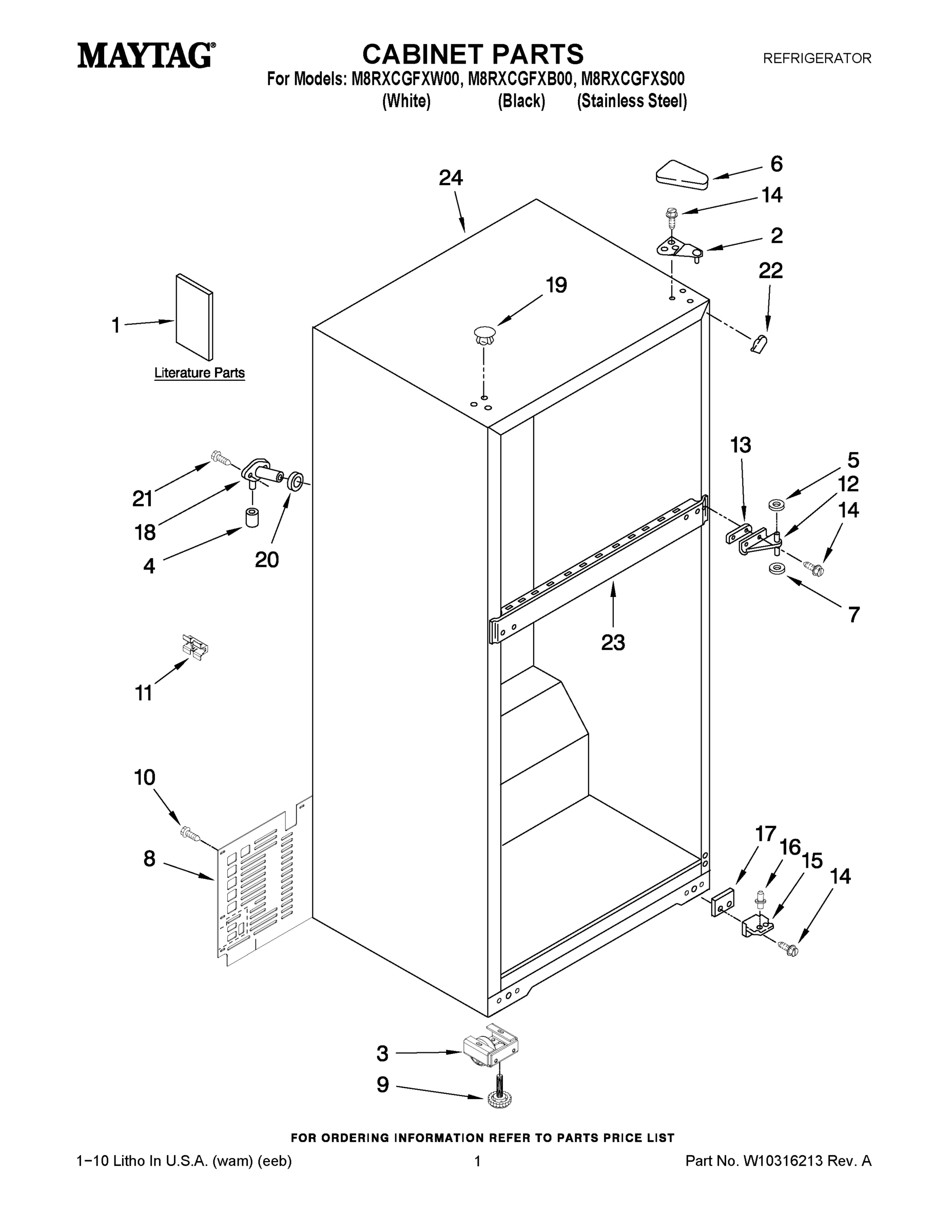 01 - CABINET PARTS