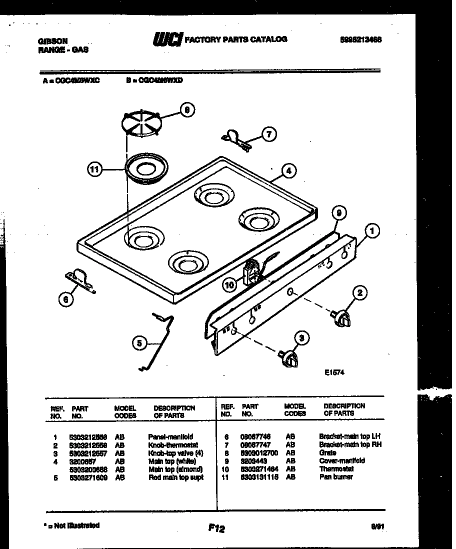 03 - COOKTOP PARTS