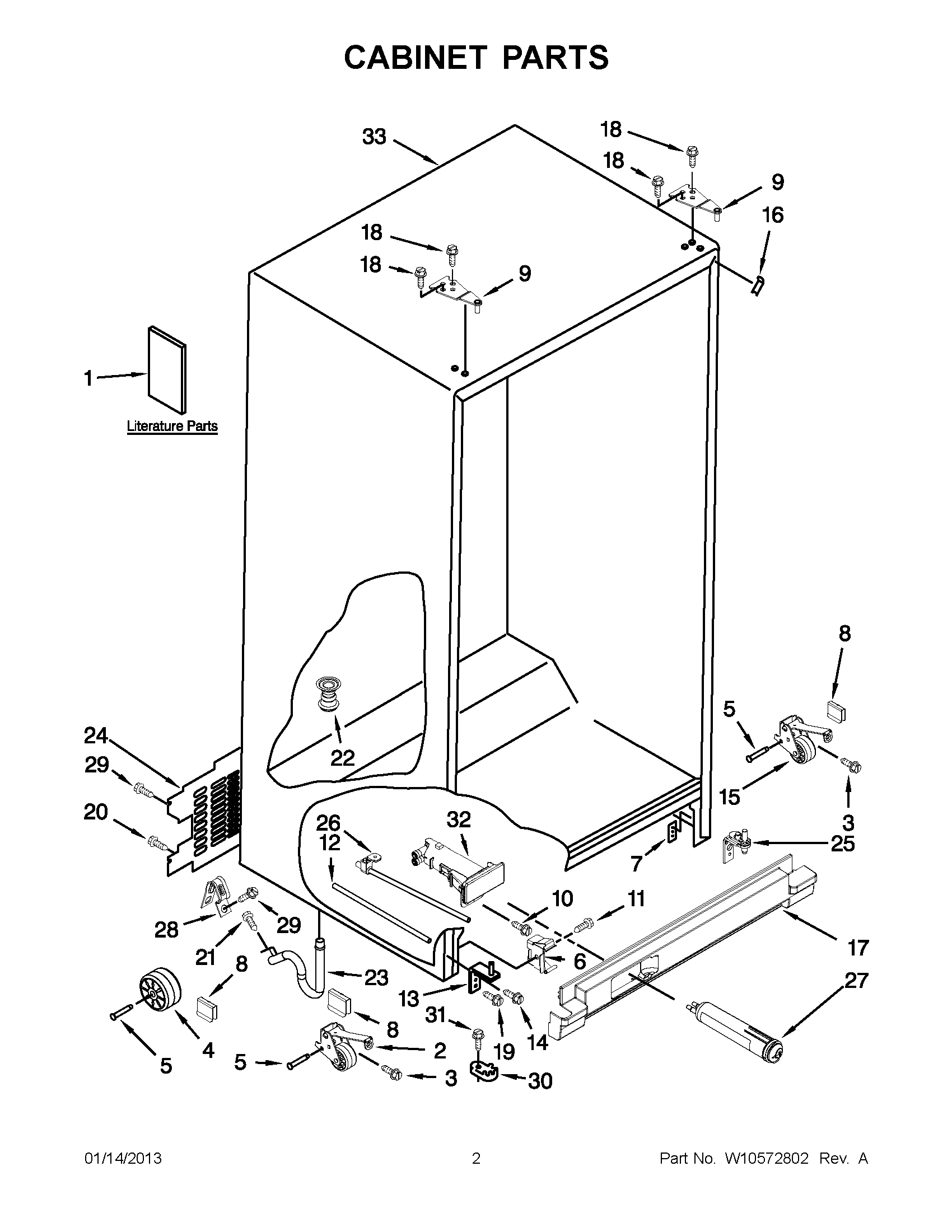 01 - CABINET PARTS
